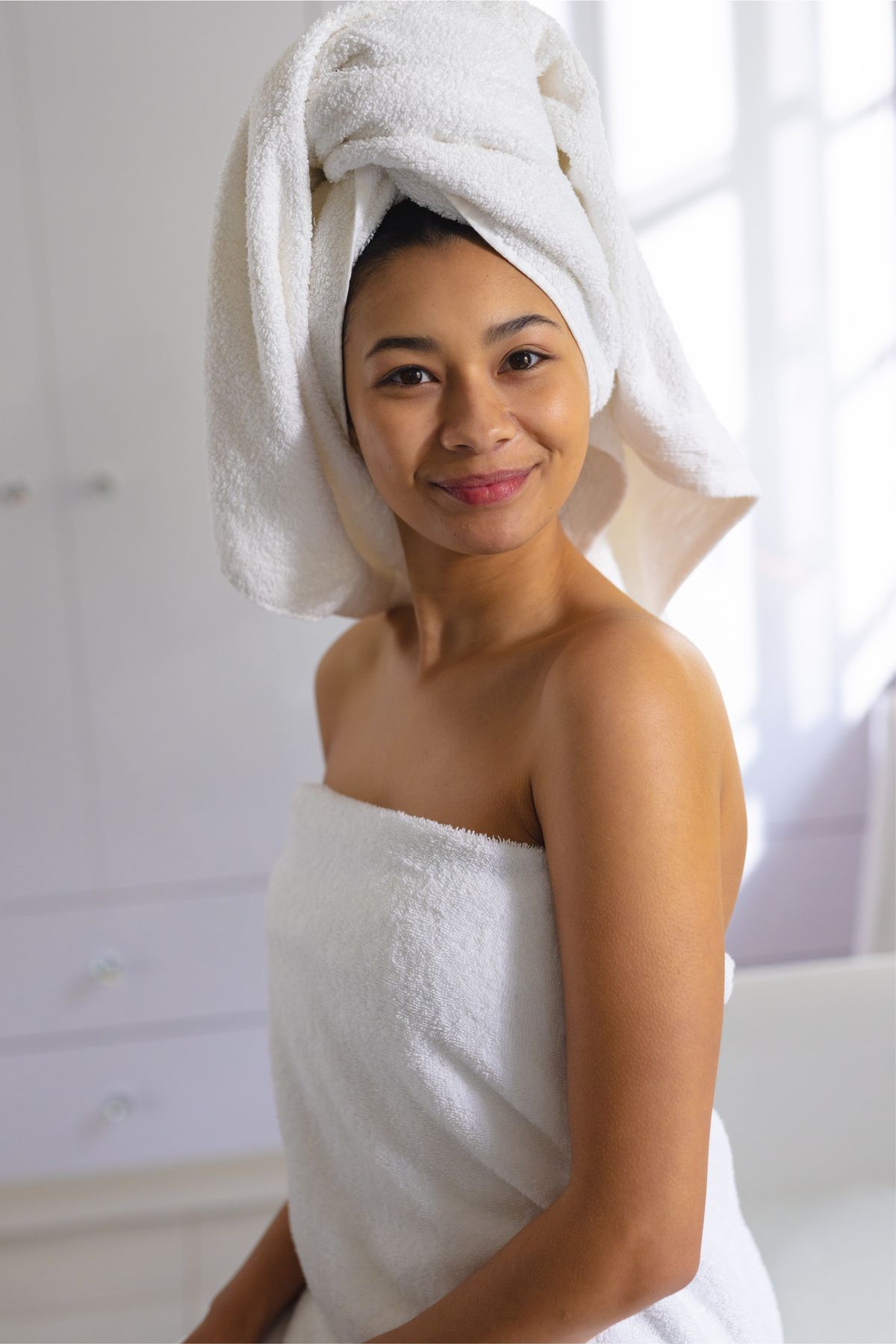 TFEX Beyaz Banyo Havlusu Otel Tipi 70x140 Pamuklu 450 Gr 12-1