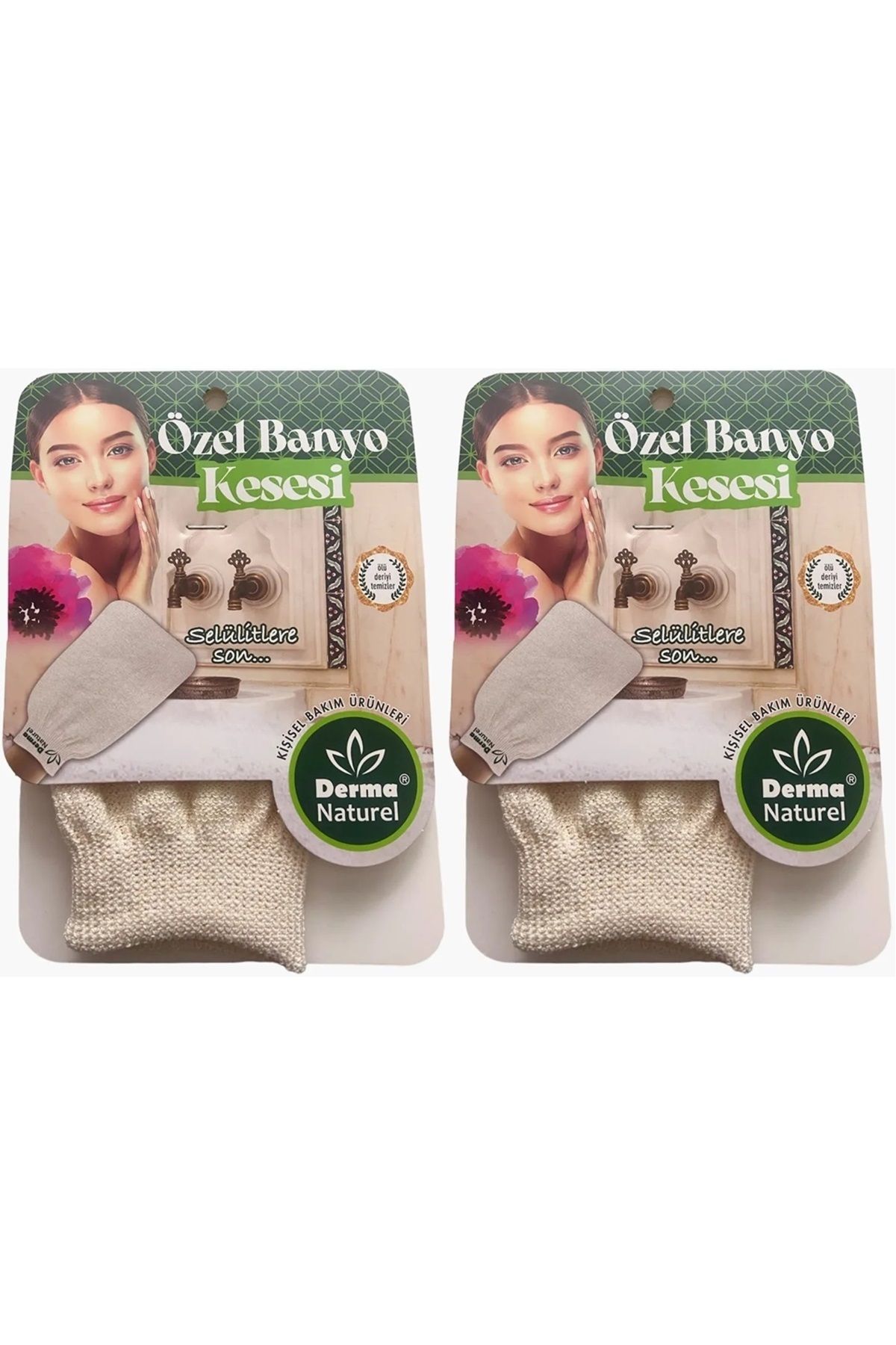 Derma Naturel Özel Banyo Kesesi MS-07 (2 Li Set)