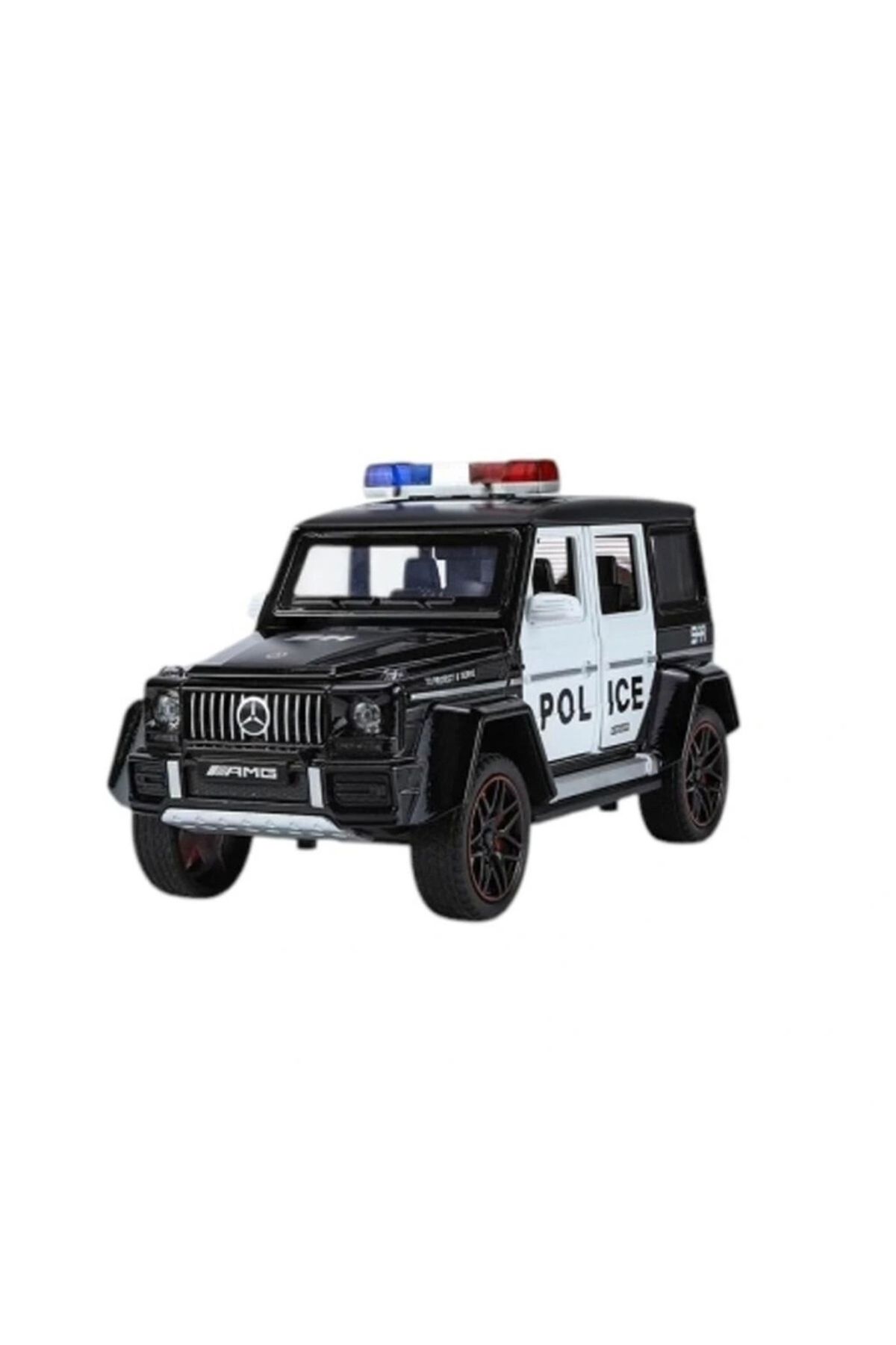 Eng Nessiworld XHD-B2433 -Vardem Çek Bırak Işıklı ve Sesli G Polis Metal Jeep 1:24