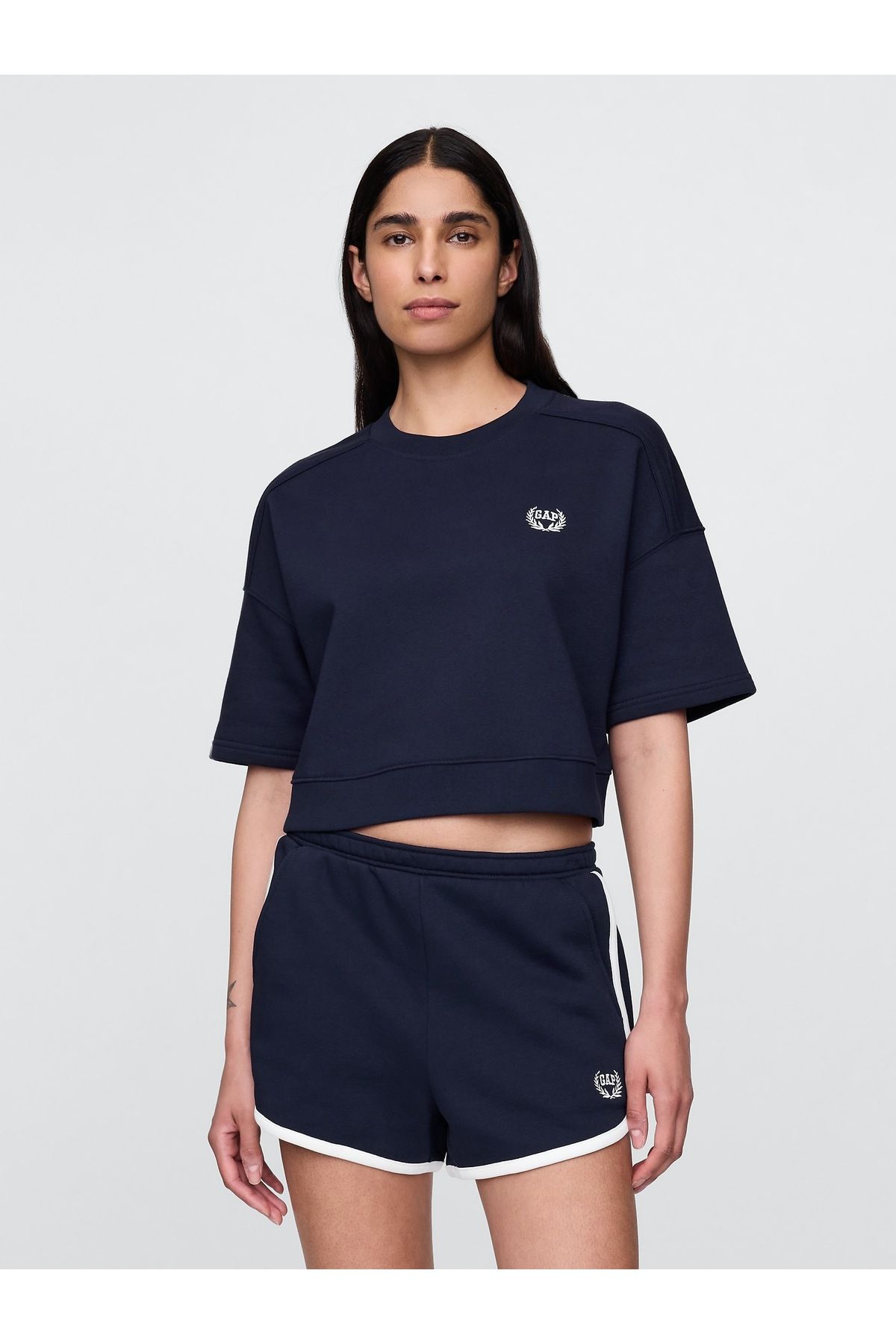 GAP Kadın Lacivert VintageSoft Oversized Sweatshirt