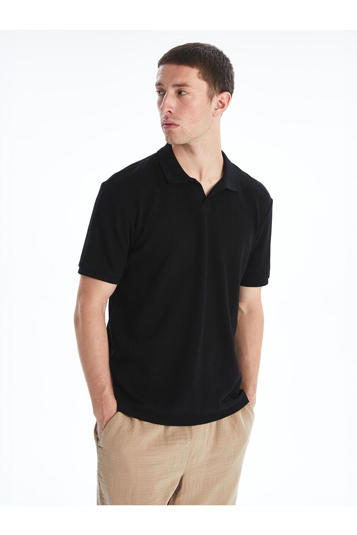 LC Waikiki Polo Yaka Düz Erkek Tişört