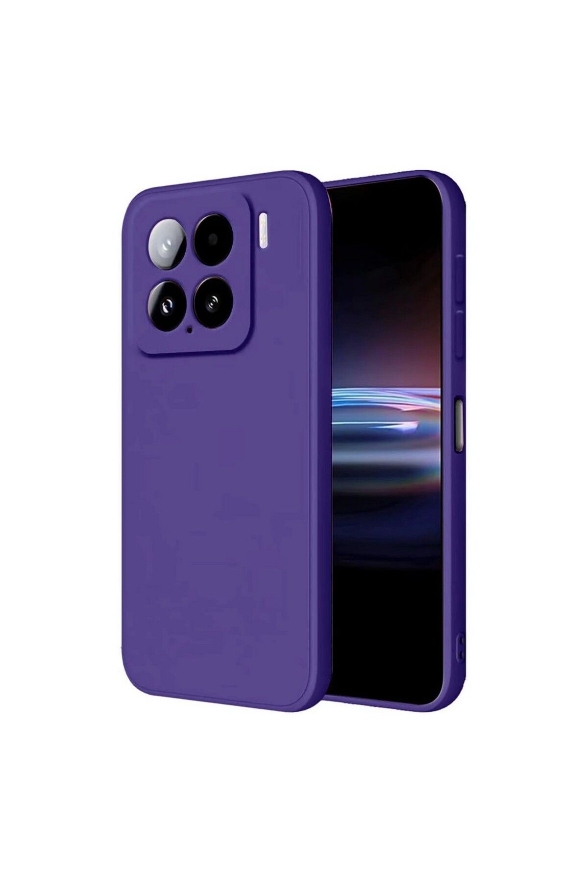 Gpack Xiaomi 15 Pro uyumlu Kılıf Mara Lansman Soft Silikon İçi Kadife Mor