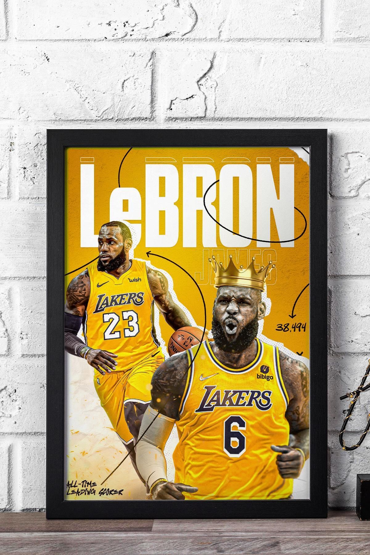Saturn LeBron James Çerçeveli Tablo - Basketbol NBA Posteri Tablo