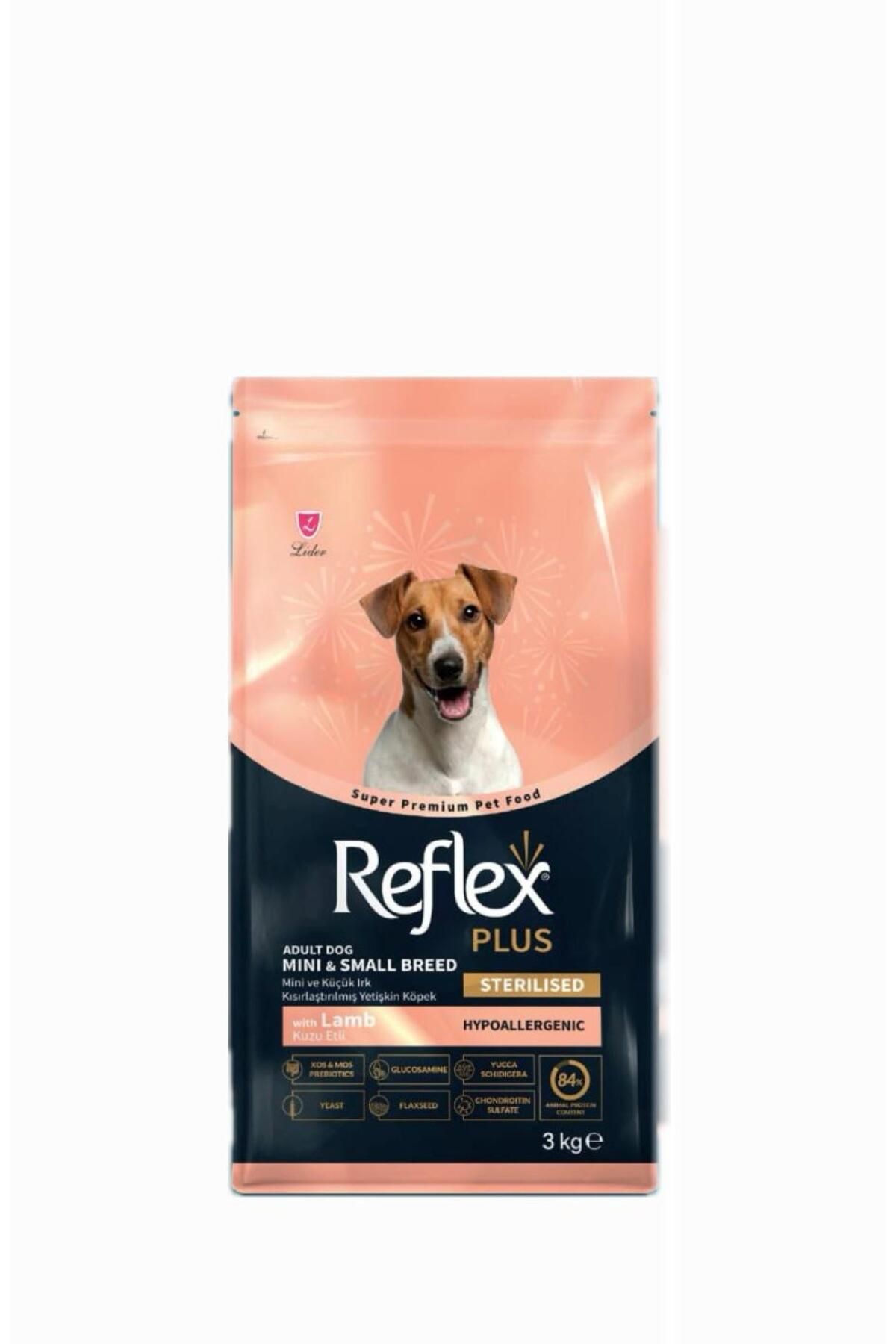 Reflex Plus Kuzu Etli Mini Irk Kısırlaştırılmış Yetişkin Köpek Maması 3 Kg
