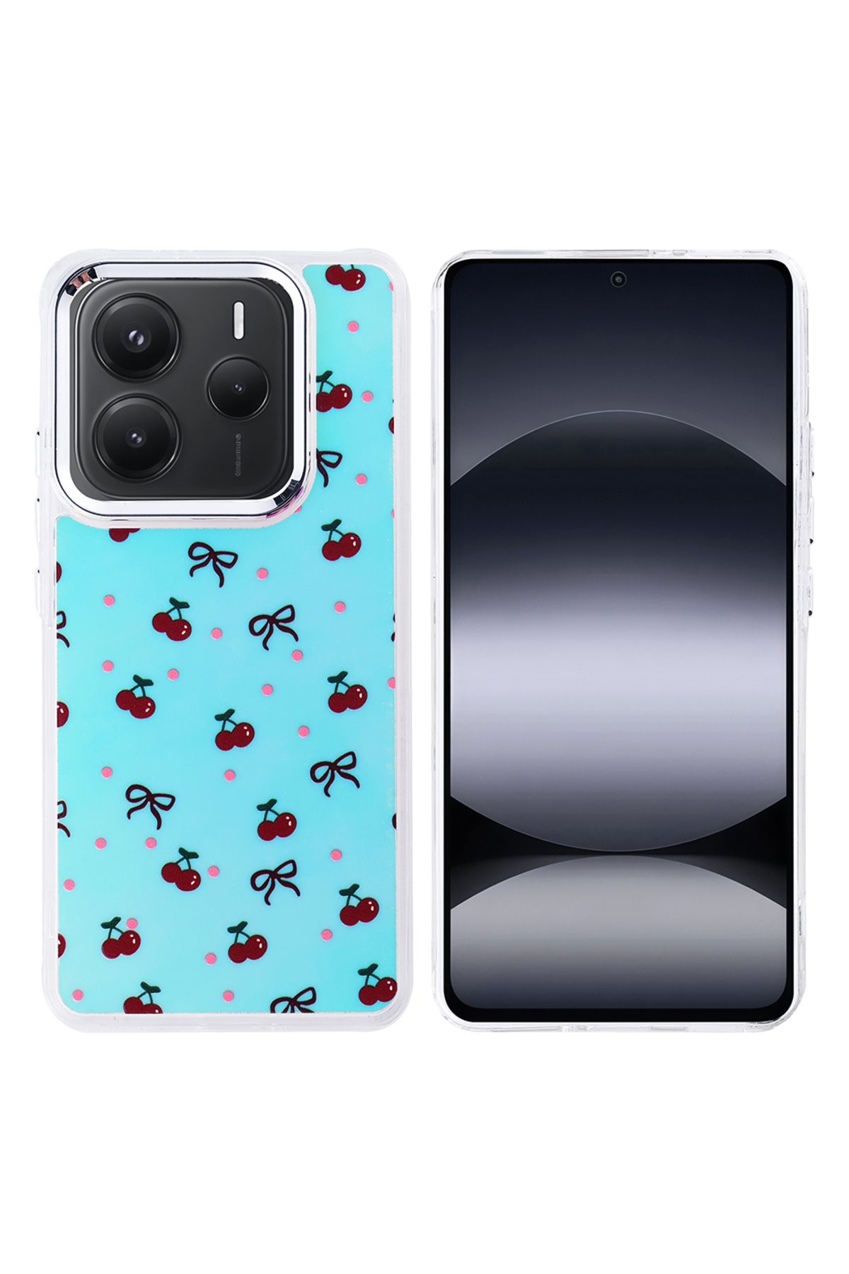 Gpack Xiaomi Redmi Note 14 5G uyumlu Kılıf Köşeler Airbagli Figürlü Hadra Kapak Kırmızı