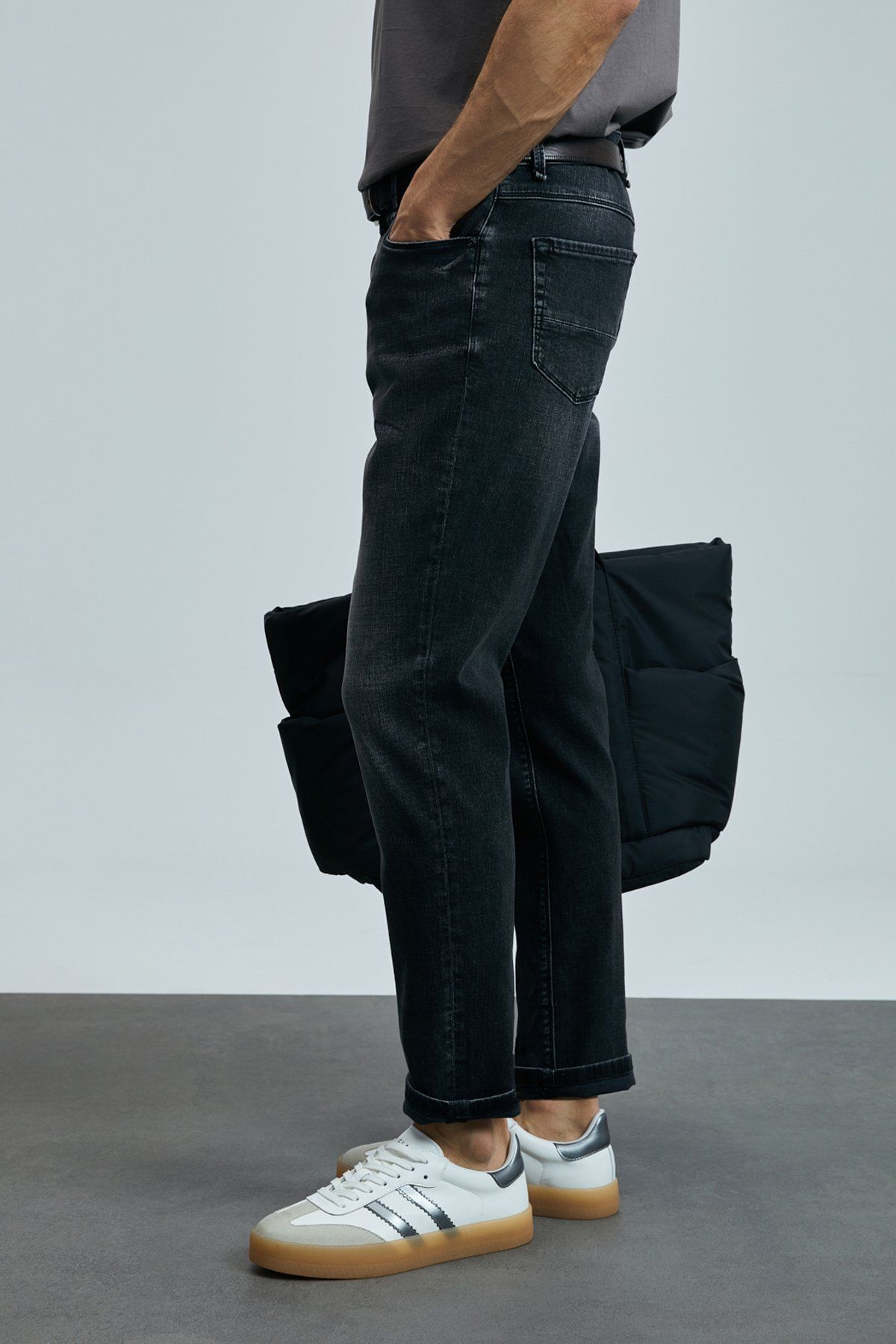 Lufian-Ανδρικό παντελόνι LUFİAN Chrısto Smart Jean Slim Fit 00210 4
