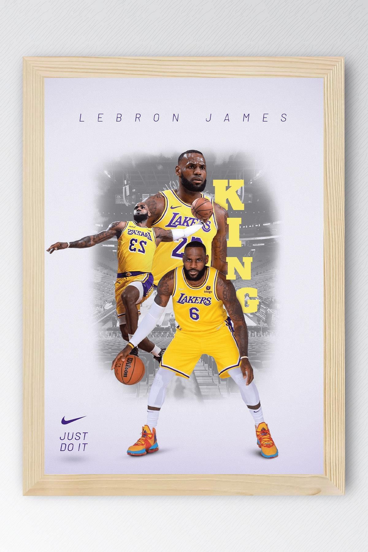 Saturn LeBron James Çerçeveli Tablo - Basketbol NBA Posteri Tablo