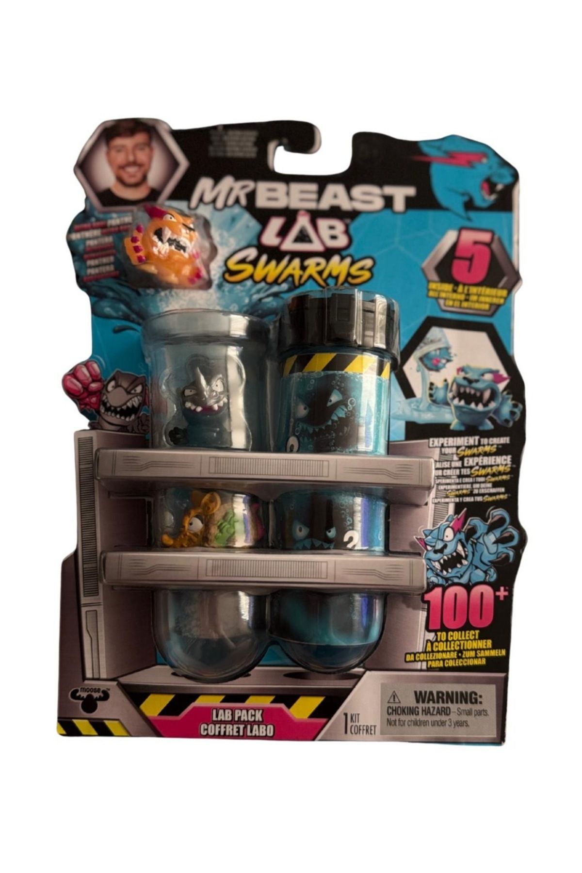TOYFEST Mr Beast Lab Swarms 5 Mıcro Beasts Insıde Atomıc Serıes Oyun Seti MODEL1