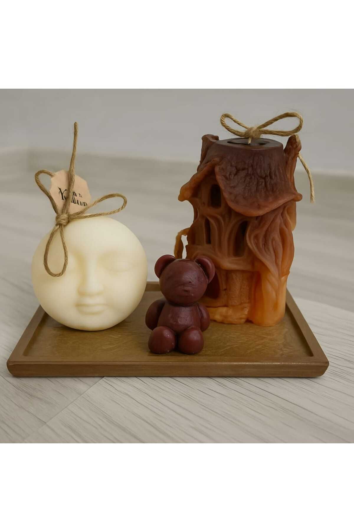 Handmade Bellevie dekoratif mum seti