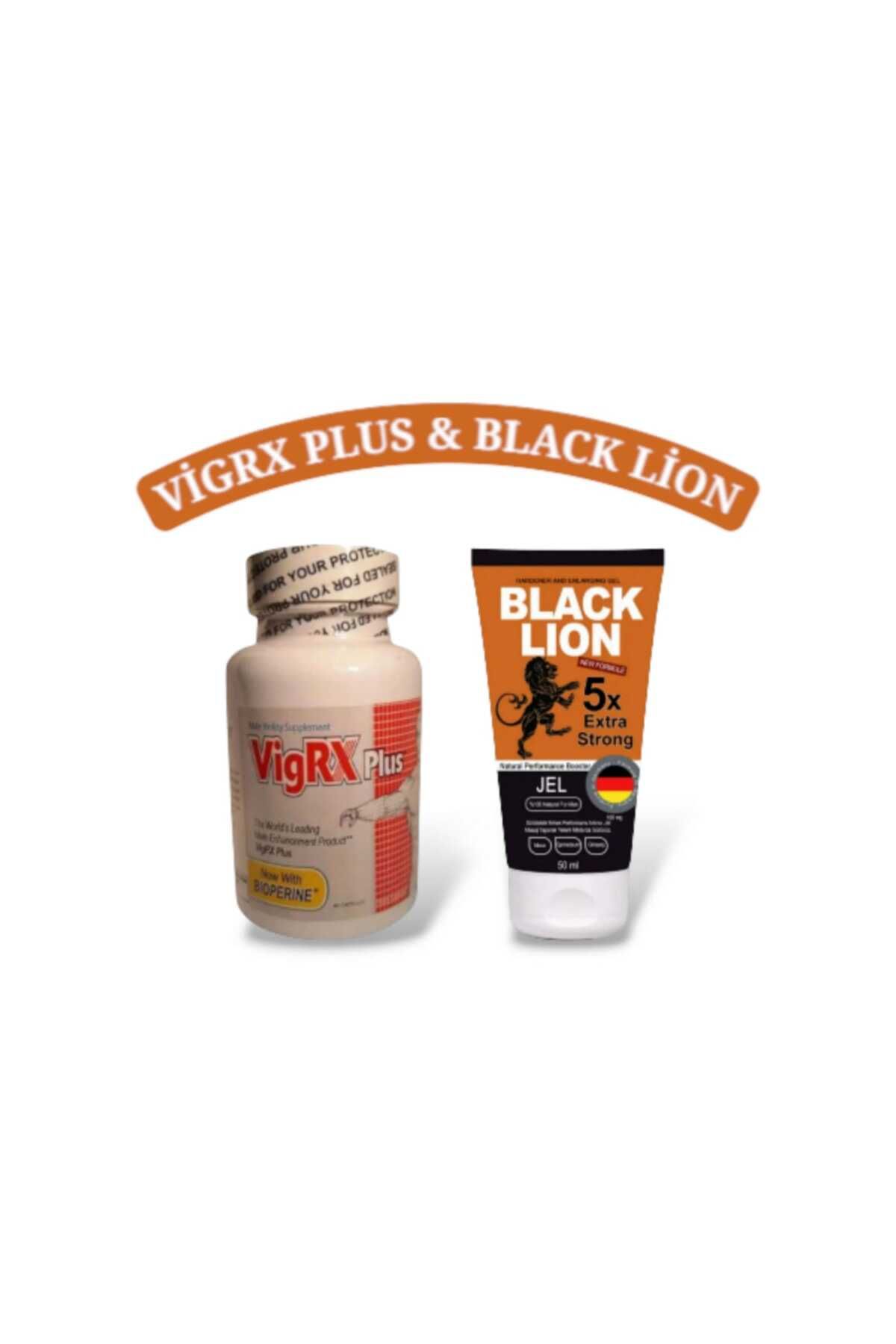 Strong Bull Store VigRX Plus 60’lı + Black Lion Krem 50 ml Erkek Performans, Sertleşme ve Güç Arttırıcı Destek Paketi