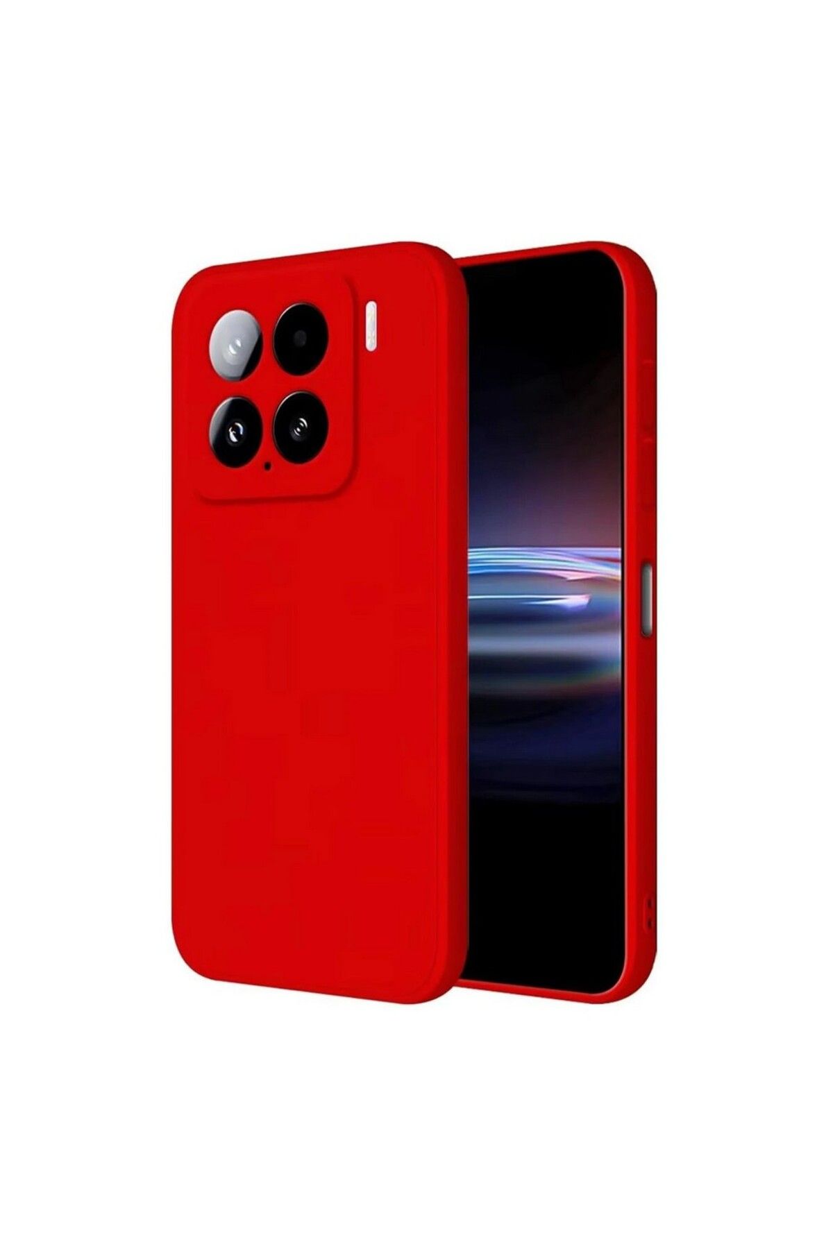 Gpack Xiaomi 15 Pro uyumlu Kılıf Mara Lansman Soft Silikon İçi Kadife Kırmızı