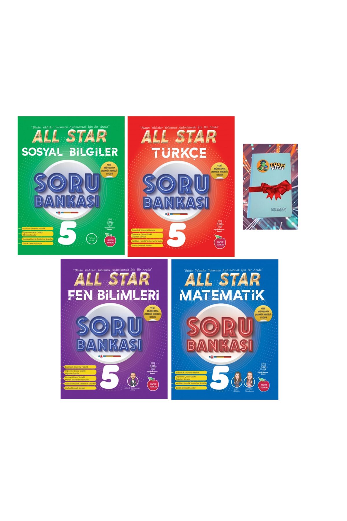 Newton Yayınları 5.All Star FULL SETTT Soru Bankası ( NOT DEFTERİ HEDİYE)