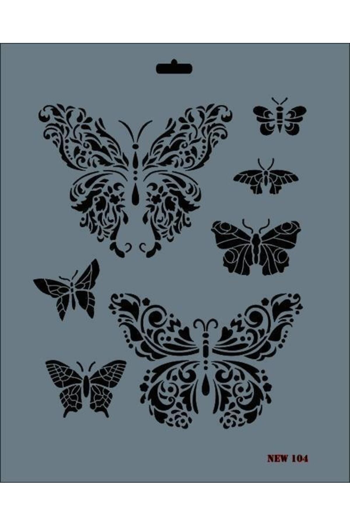 Zayla Rich New Seri N-104 Stencil 35x25 cm