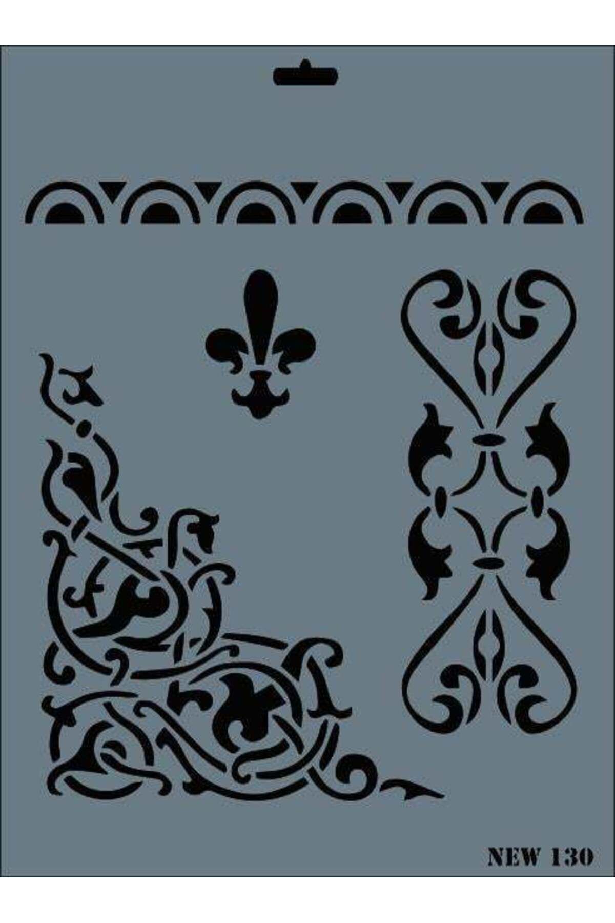 Zayla Rich New Seri N-130 Stencil 35x25 cm
