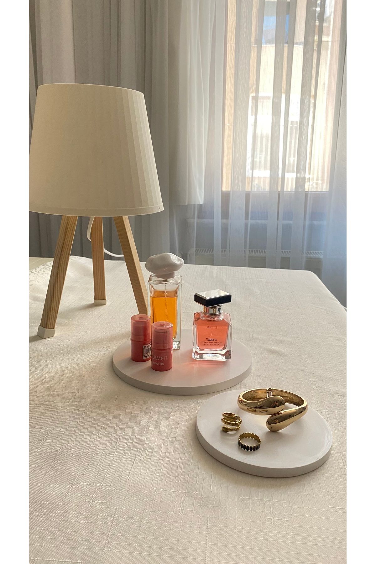 hepa butik Dekoratif Taş Tozu Tabak