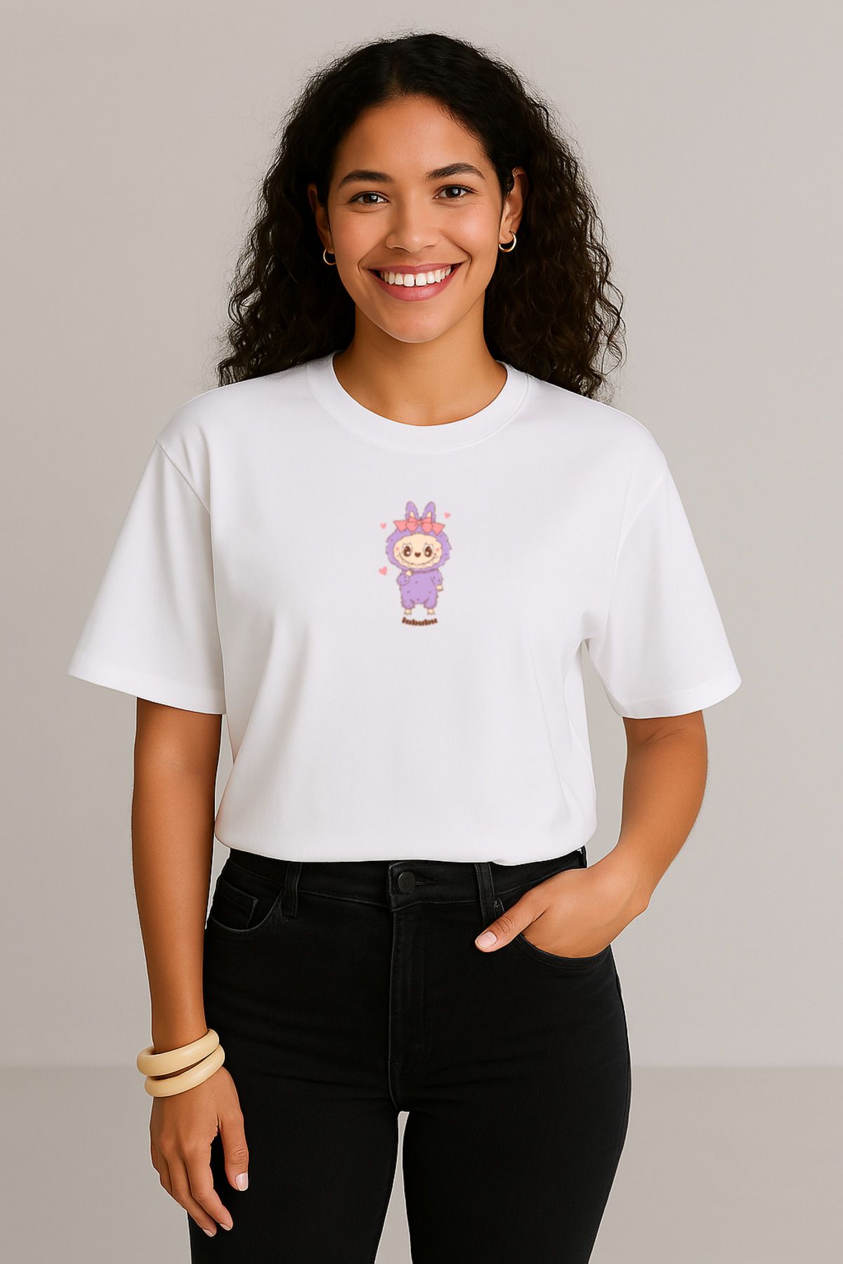 GTFzon Oversize Unisex %100 Pamuk Premium Margarita Baskılı T-shirt