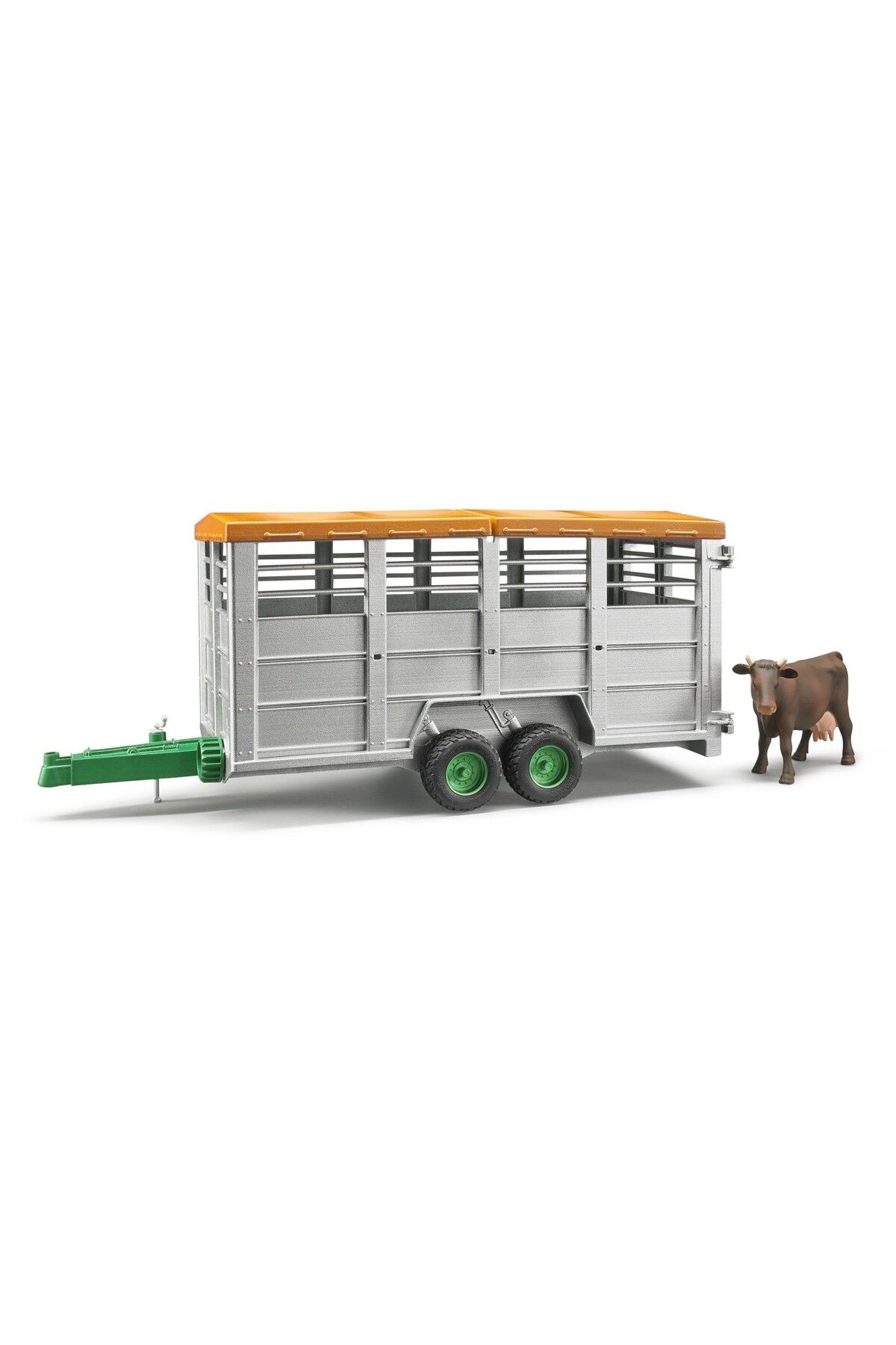 Bruder-Remorca transport animale cu figurina vaca, Bruder 02227 1
