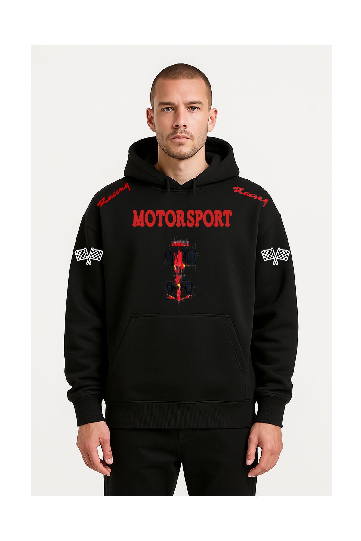 Advantage Motorsport Jdm Kapşonlu Sweatshirt Hoodie