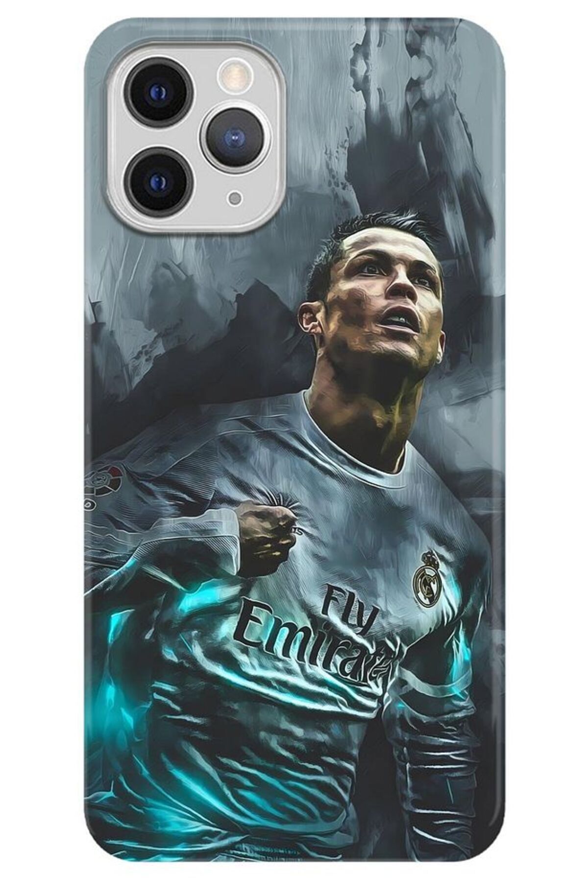 Lopard Apple iPhone 13 Pro Max 4K Baskılı Kılıf Covers 11 Ronaldo Emirates Turkuaz