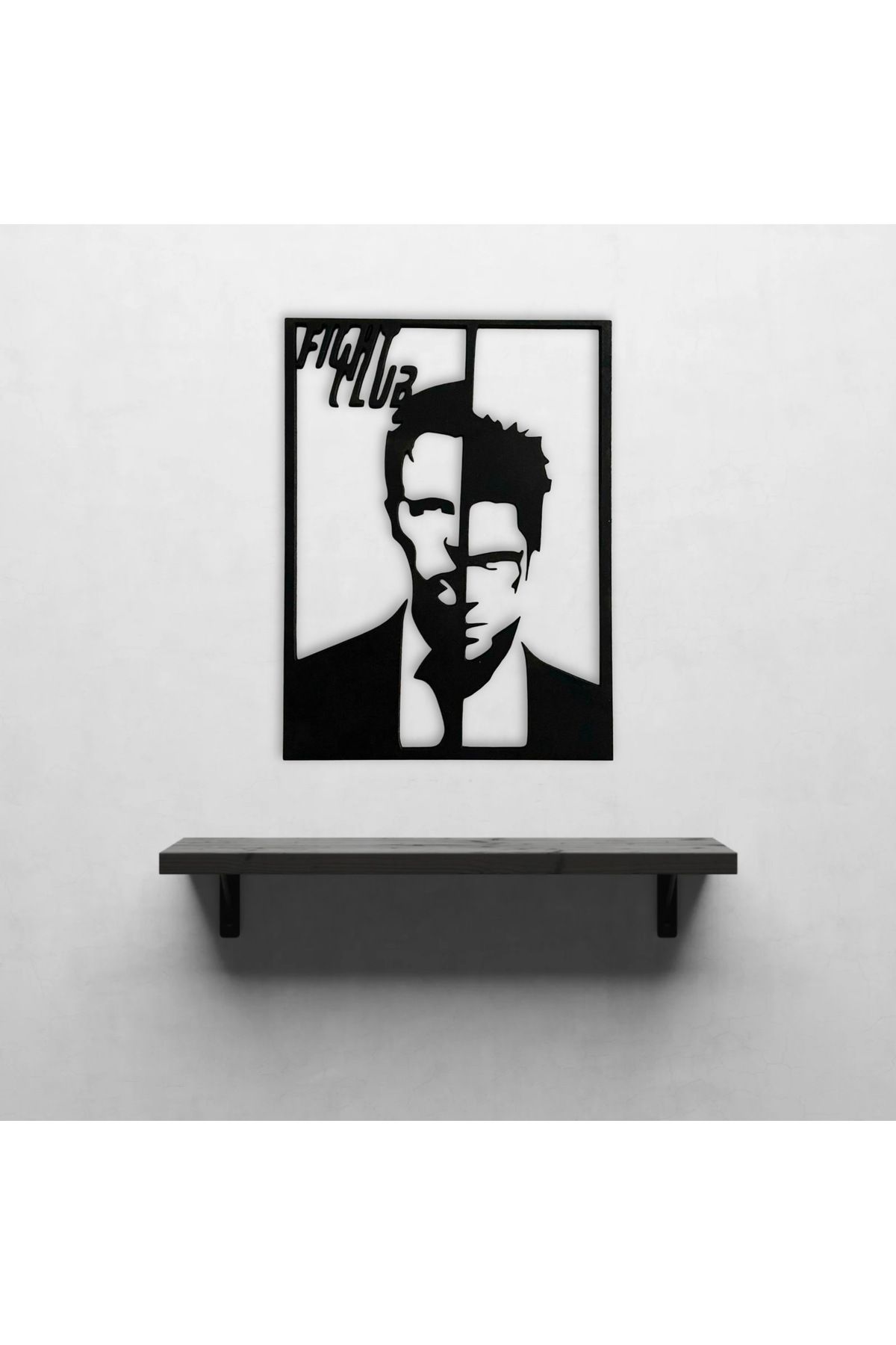 cestino darte ''Fight Club'' (Lazer Kesim) Ahşap Tablo
