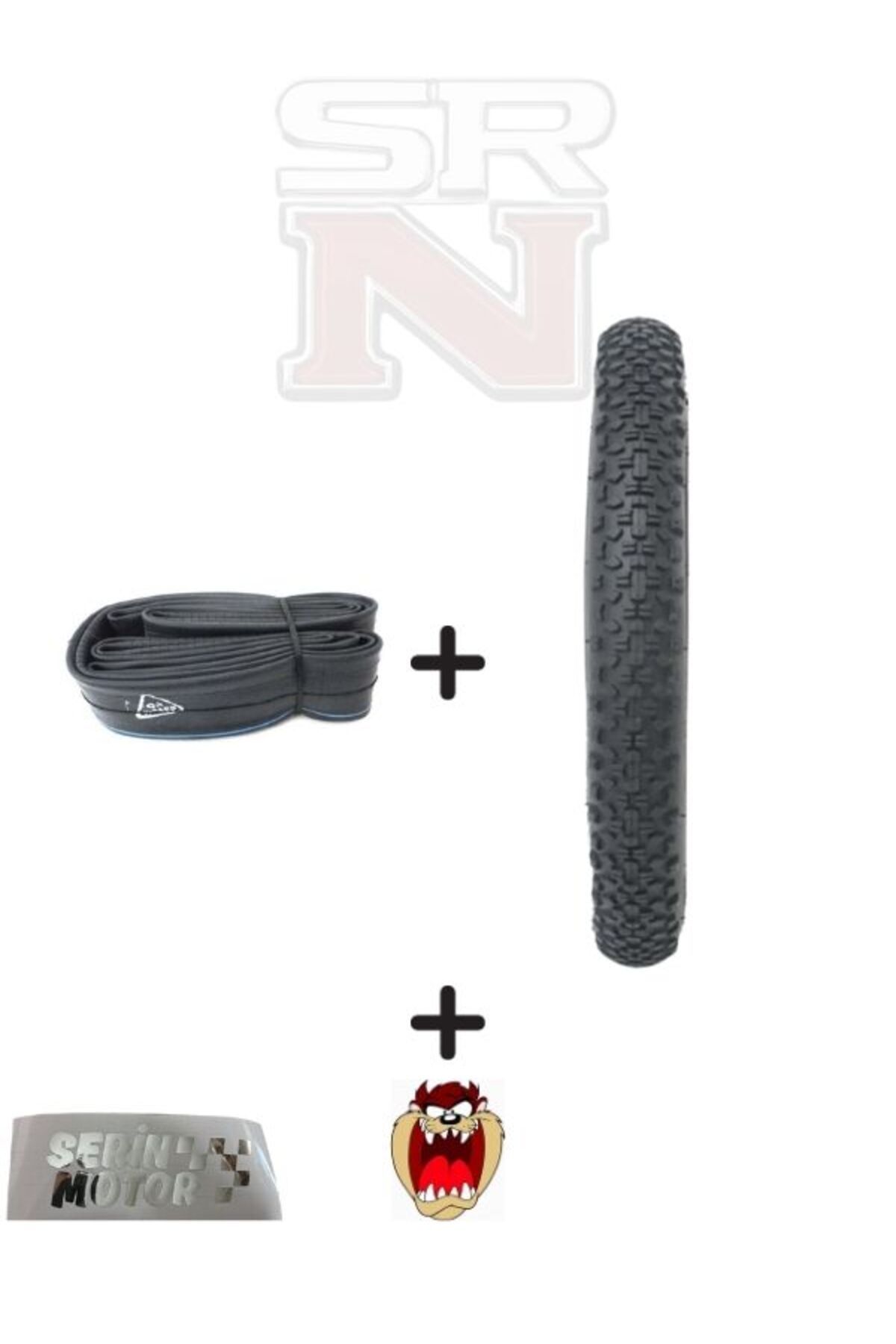 Servis Bisiklet 16 İç Dış Lastik Seti (Dış 16x1,95 - İç 16x1.75-2.125) Hedye Tzmanya sticker