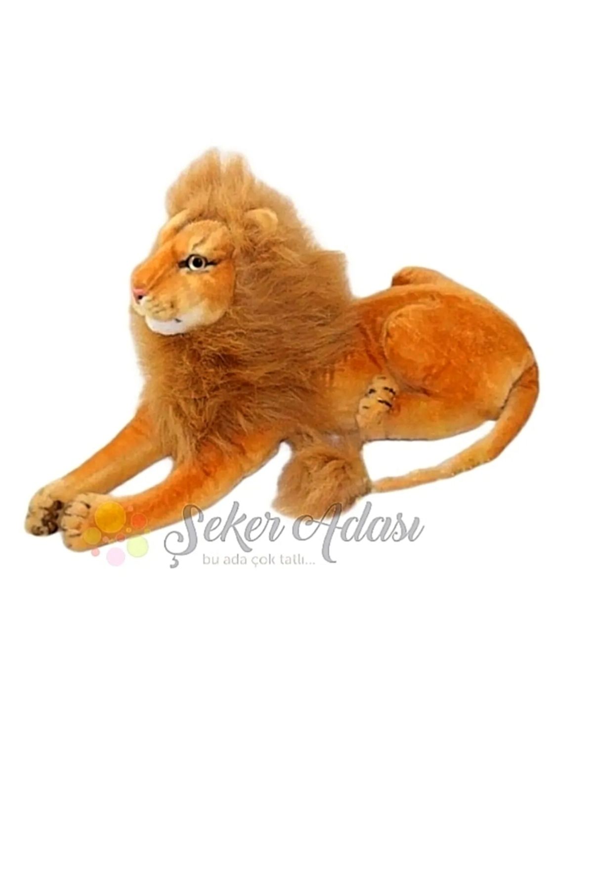 Şeker Adası Küçük Boy Peluş Aslan 30 Cm ( SES ÖZELLİĞİ YOK ) Oyuncak Leopar Kaplan