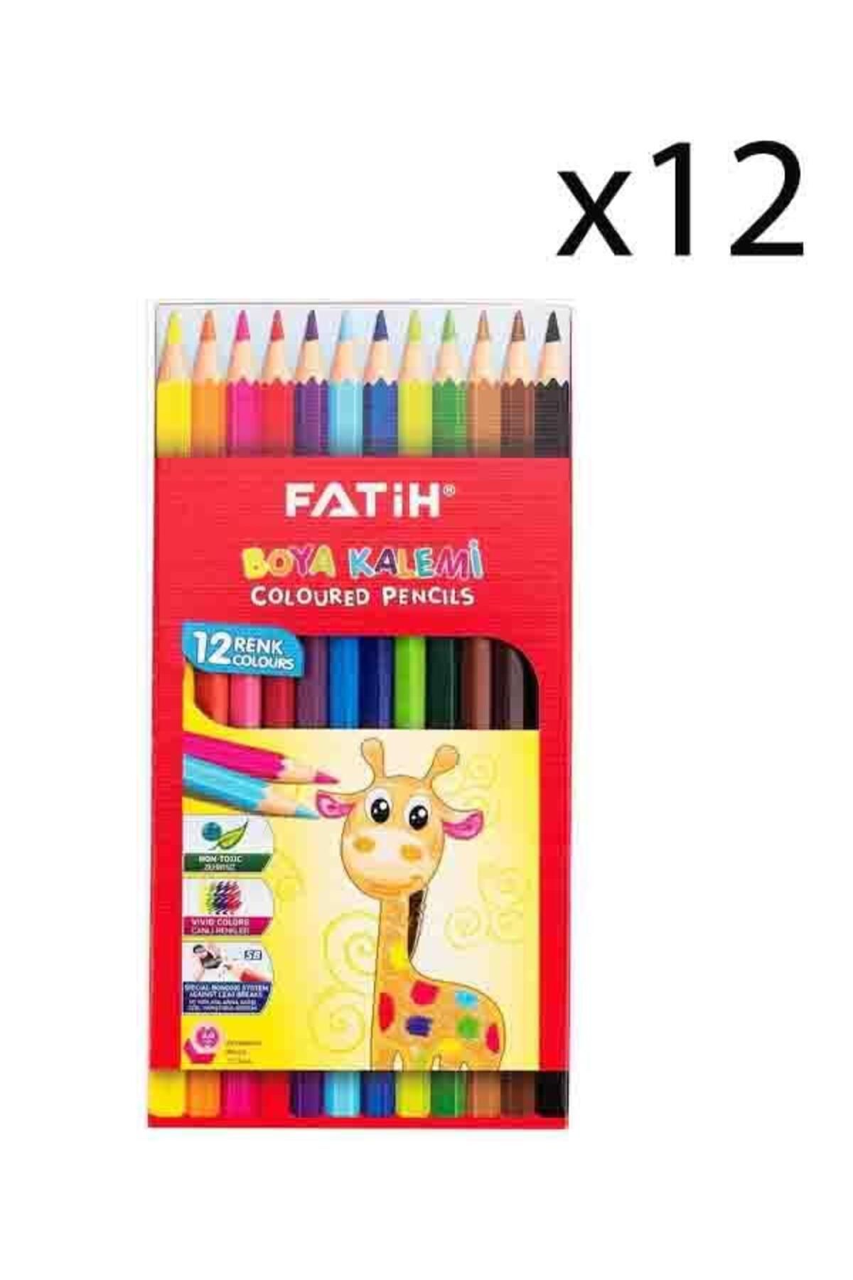 Fatih Kuru Boya 12 Renk Tam Boy 12 Adet