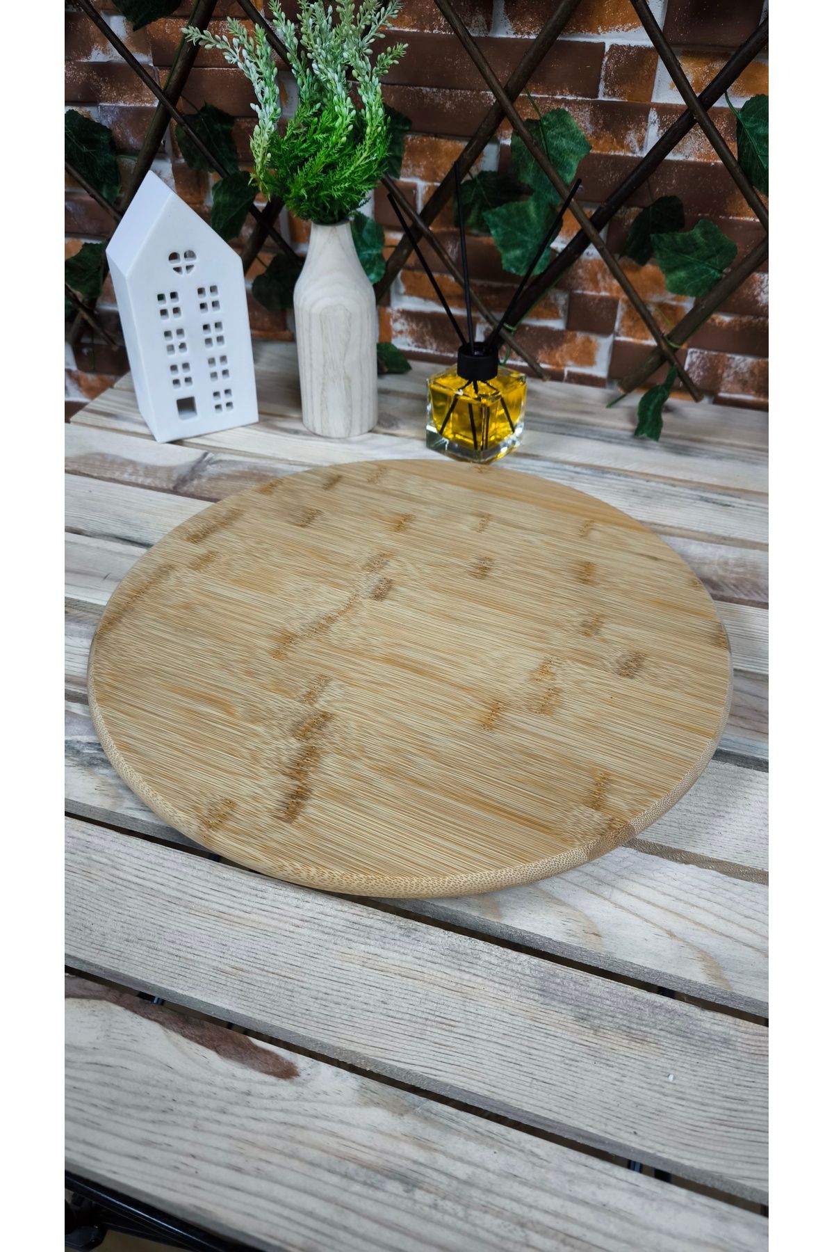 SOSYETE HOME41 BAMBU DÖNER SUNUMLUK VE STAND YUVARLAK