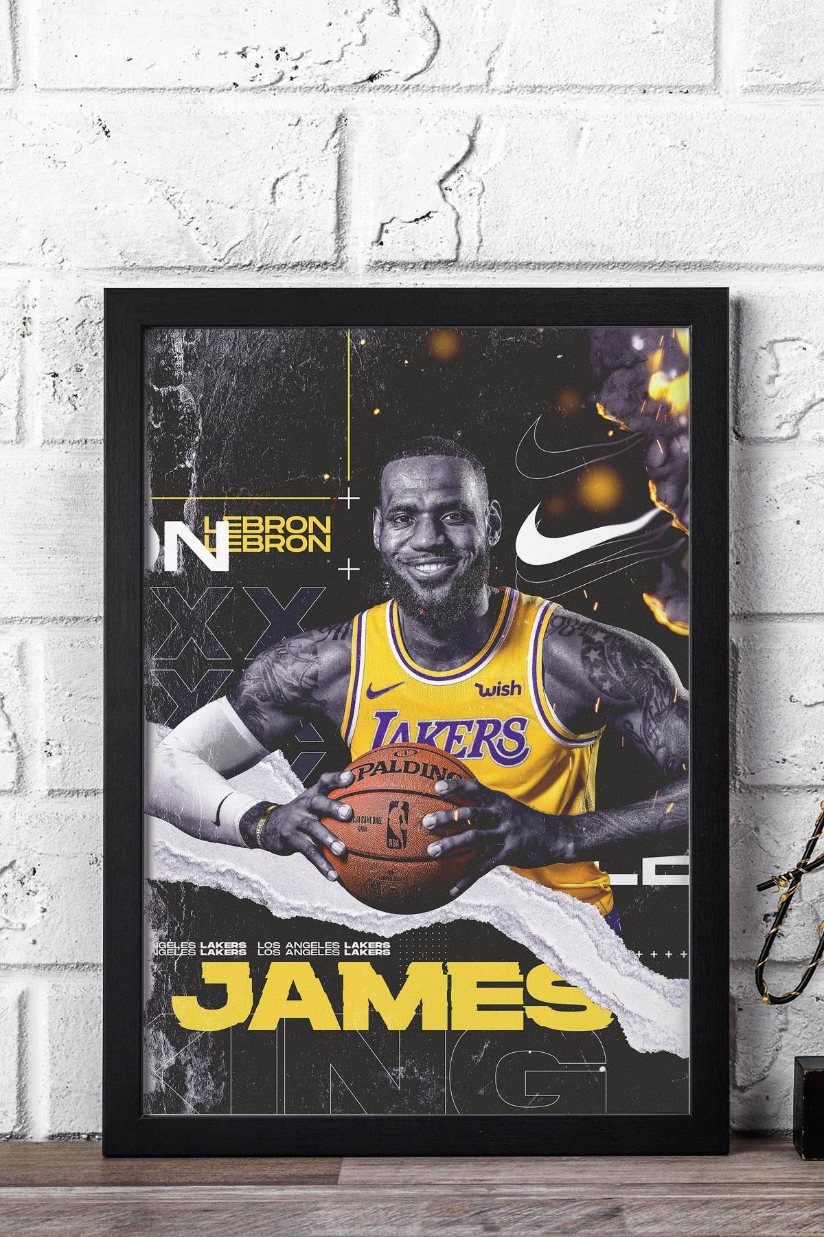 Saturn LeBron James Çerçeveli Tablo - Basketbol NBA Posteri Tablo