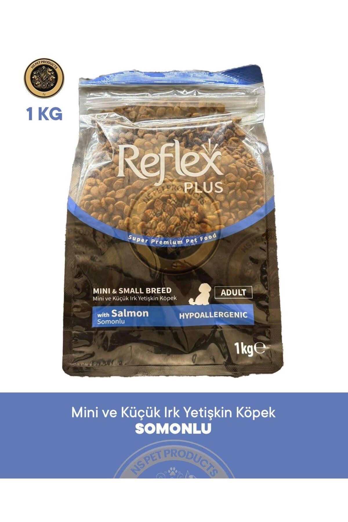 Reflex Plus Somonlu Mini ve Küçük Irk Yetişkin Köpek Maması 1kg