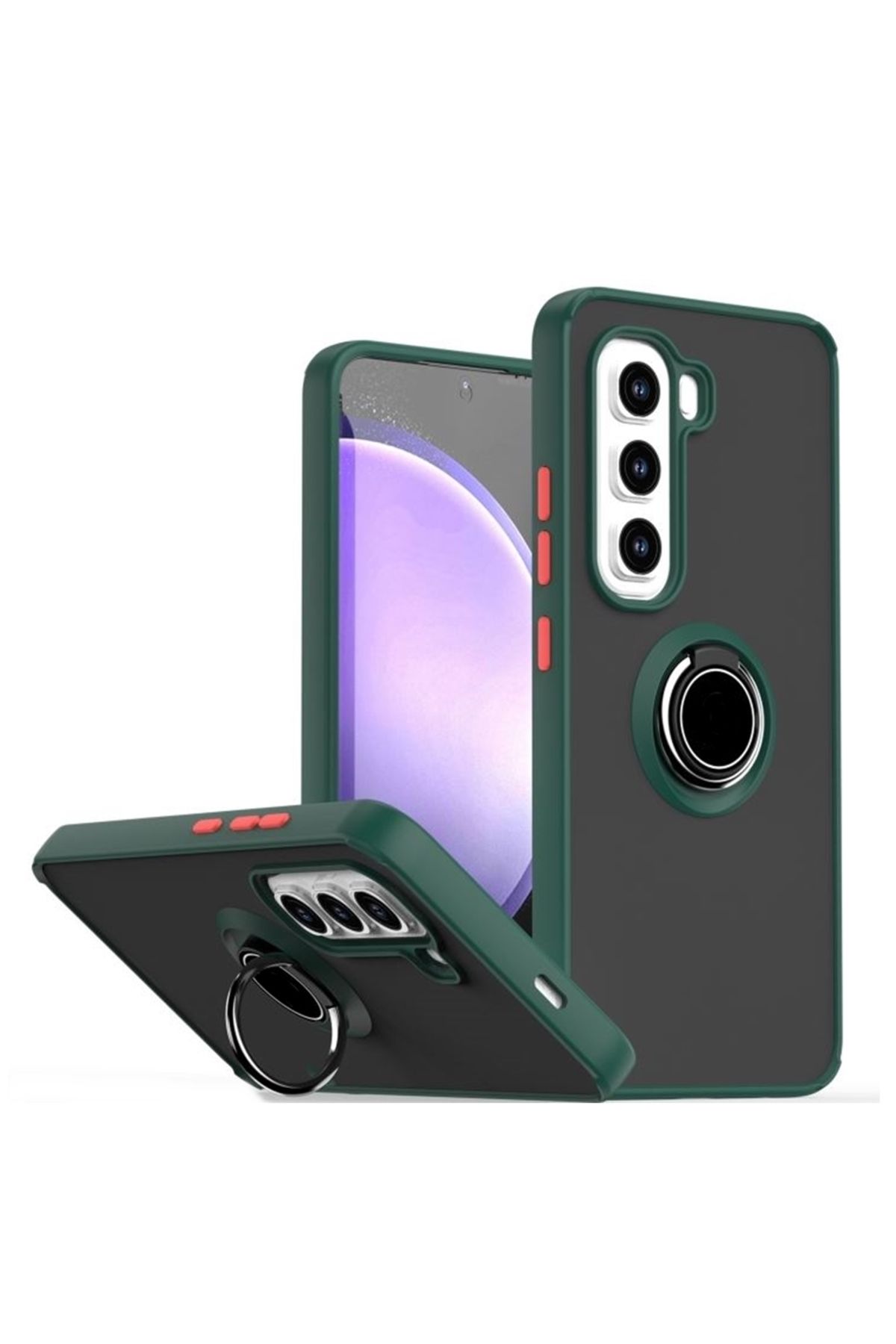 Apsuwa İnfinix Hot 50 Pro Plus Kılıf Montreal Yüzüklü Standlı Yeşil