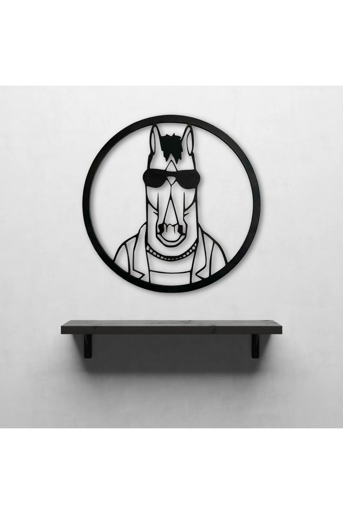 cestino darte ''BoJack Horseman'' (Lazer Kesim) Ahşap Tablo