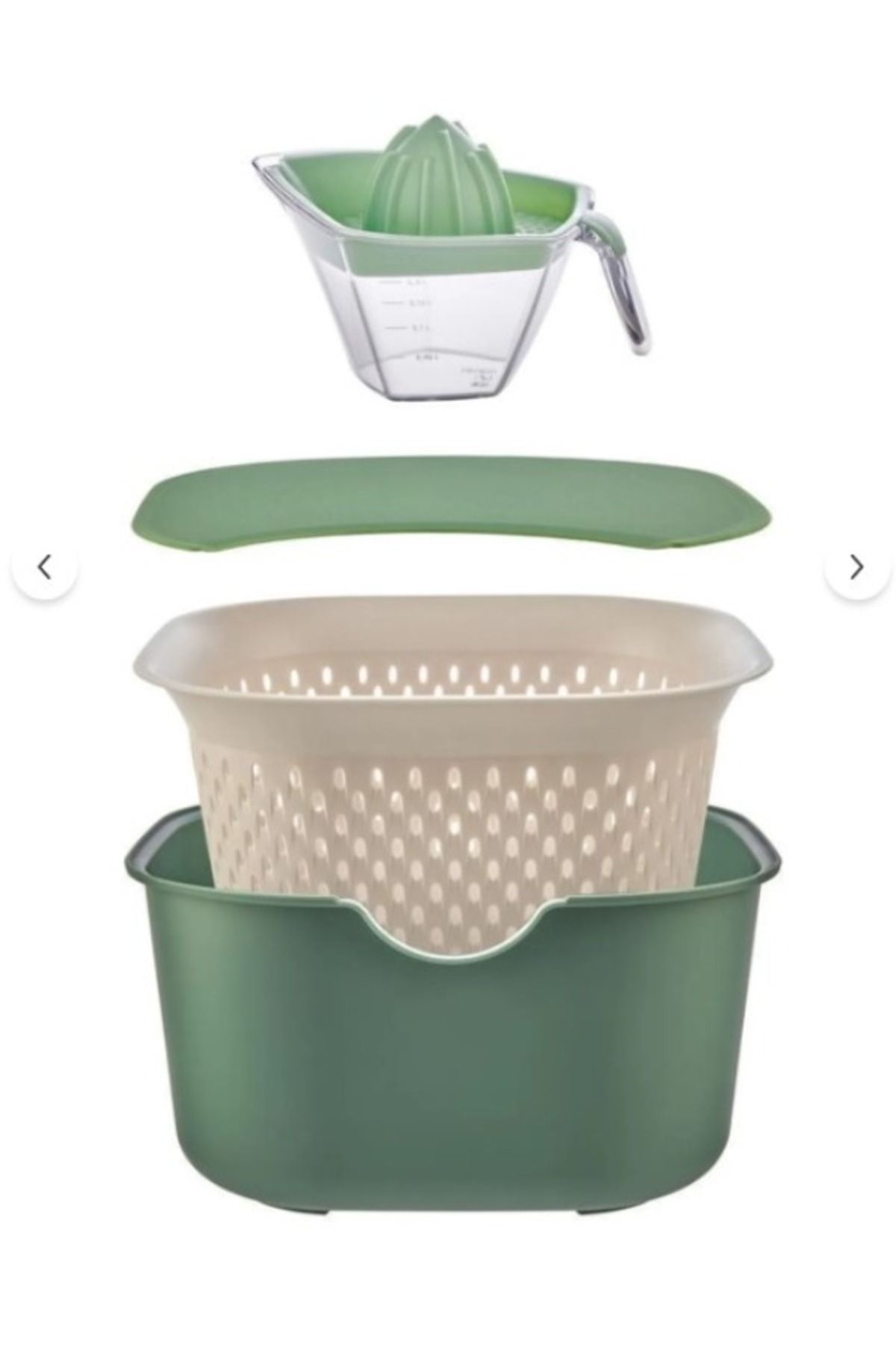 HOMTİVA MOI SUZGECLI SET 5 PARCA YESIL
