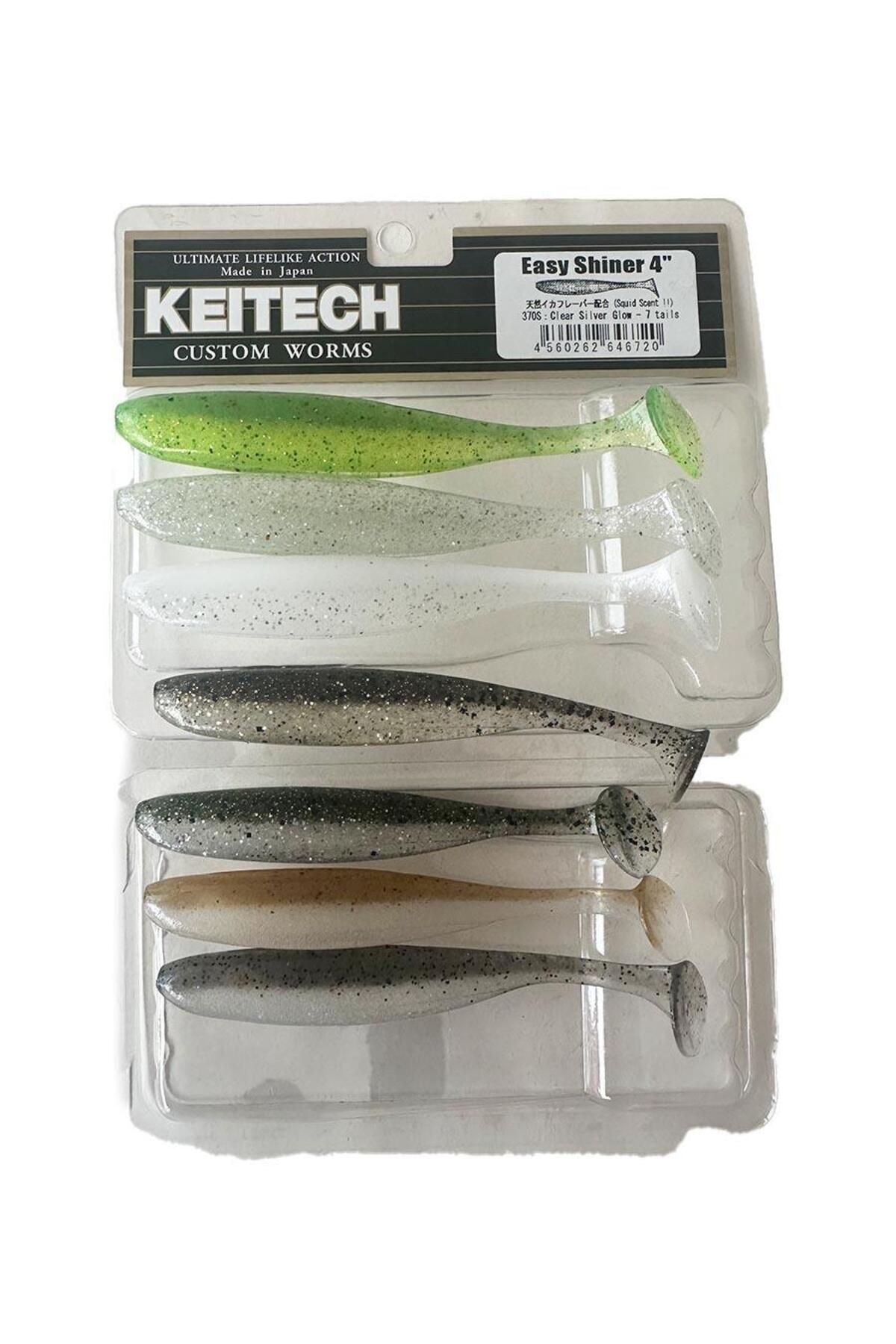 Keitech Easy Shiner 4'' 10cm Silikon Yem 7 Adet Mix – 7 Farklı Renk