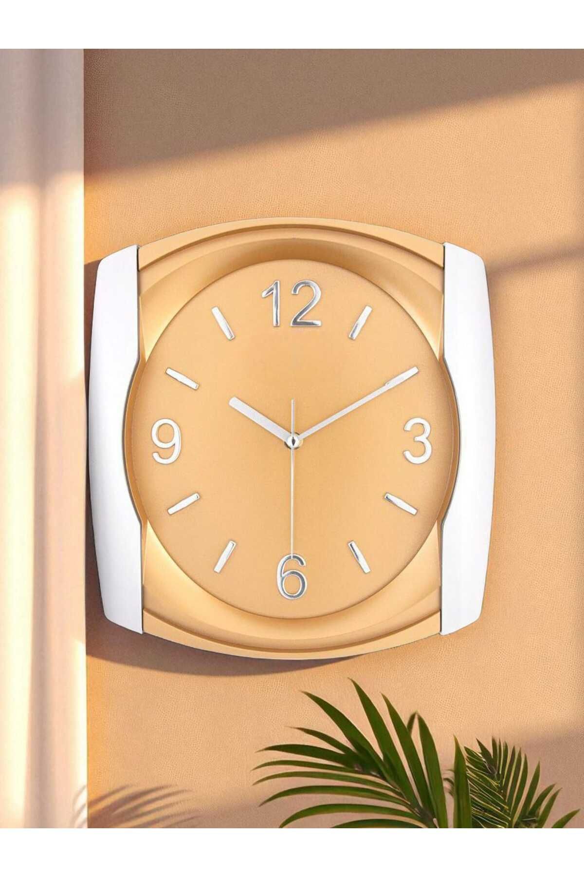 Girist Modern Duvar Saati Gold