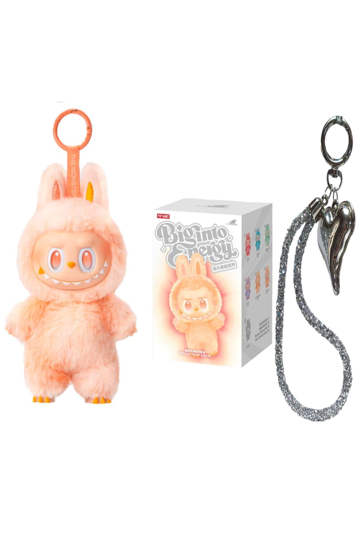 FO Labubu Oyuncak Labubu Peluş Bebek Peluş Oyuncak Labubu Anahtarlık, Charm Hediyeli