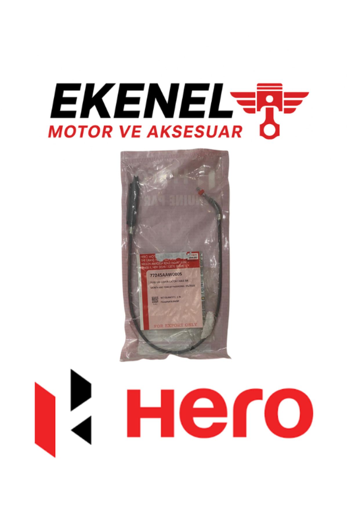 Hero Dash110 Yakıt Kapak Teli Arka (RR) Orijinal