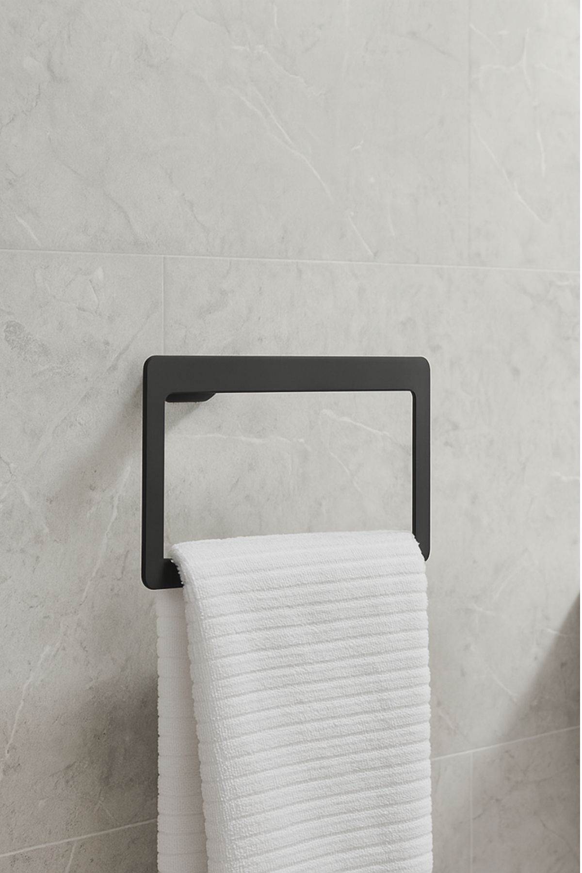 Gedy Pirenei Havluluk, Yuvarlak, 23cm - Mat Siyah