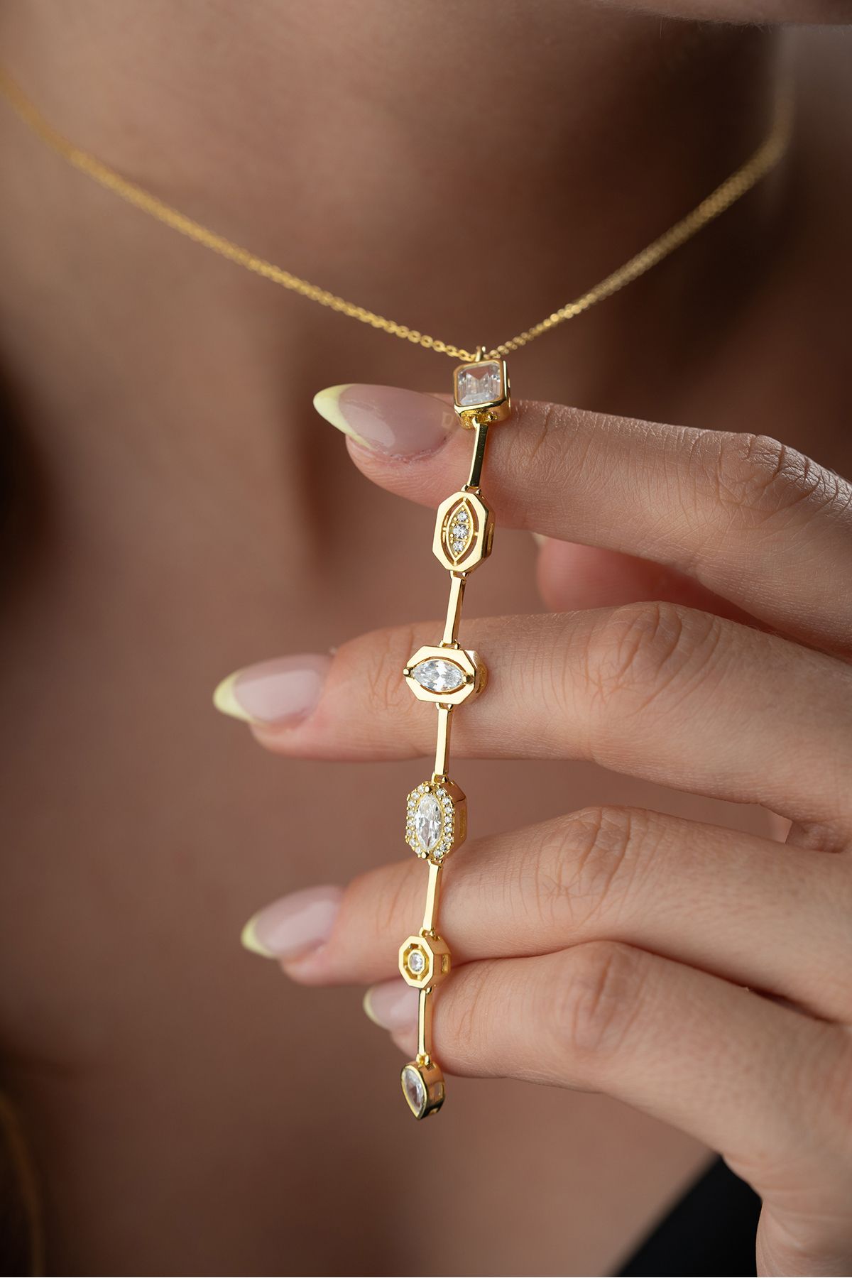 Silvano Jewelry 925 Ayar Gümüş Trend Kolye