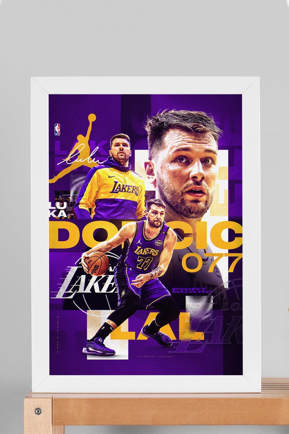 Saturn Luka Doncic Çerçeveli Tablo - Basketbol NBA Posteri Tablo