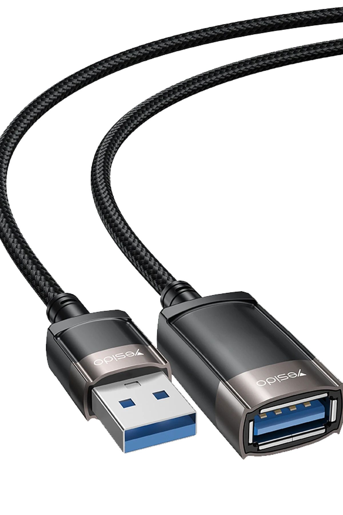WANNA PROTECT 1.5M USB to Dişi USB 480 Mbps Data Aktarım Hızlı Dönüştürücü Kablo GS26