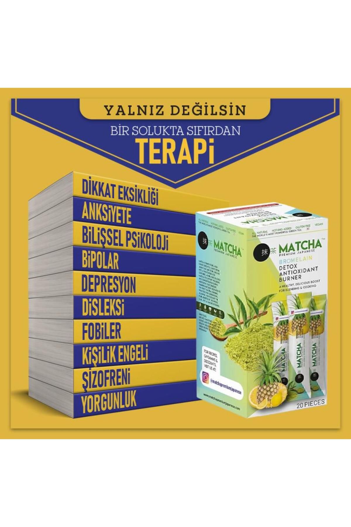 nesnel yayınlar Terapi 10 Kitap Bir Arada ve Bromelain Matcha Çayı
