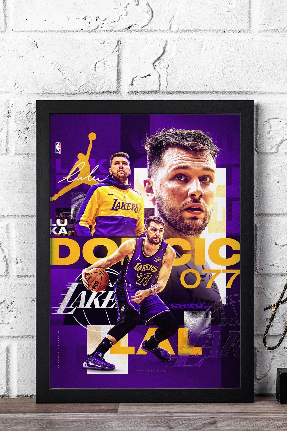 Saturn Luka Doncic Çerçeveli Tablo - Basketbol NBA Posteri Tablo