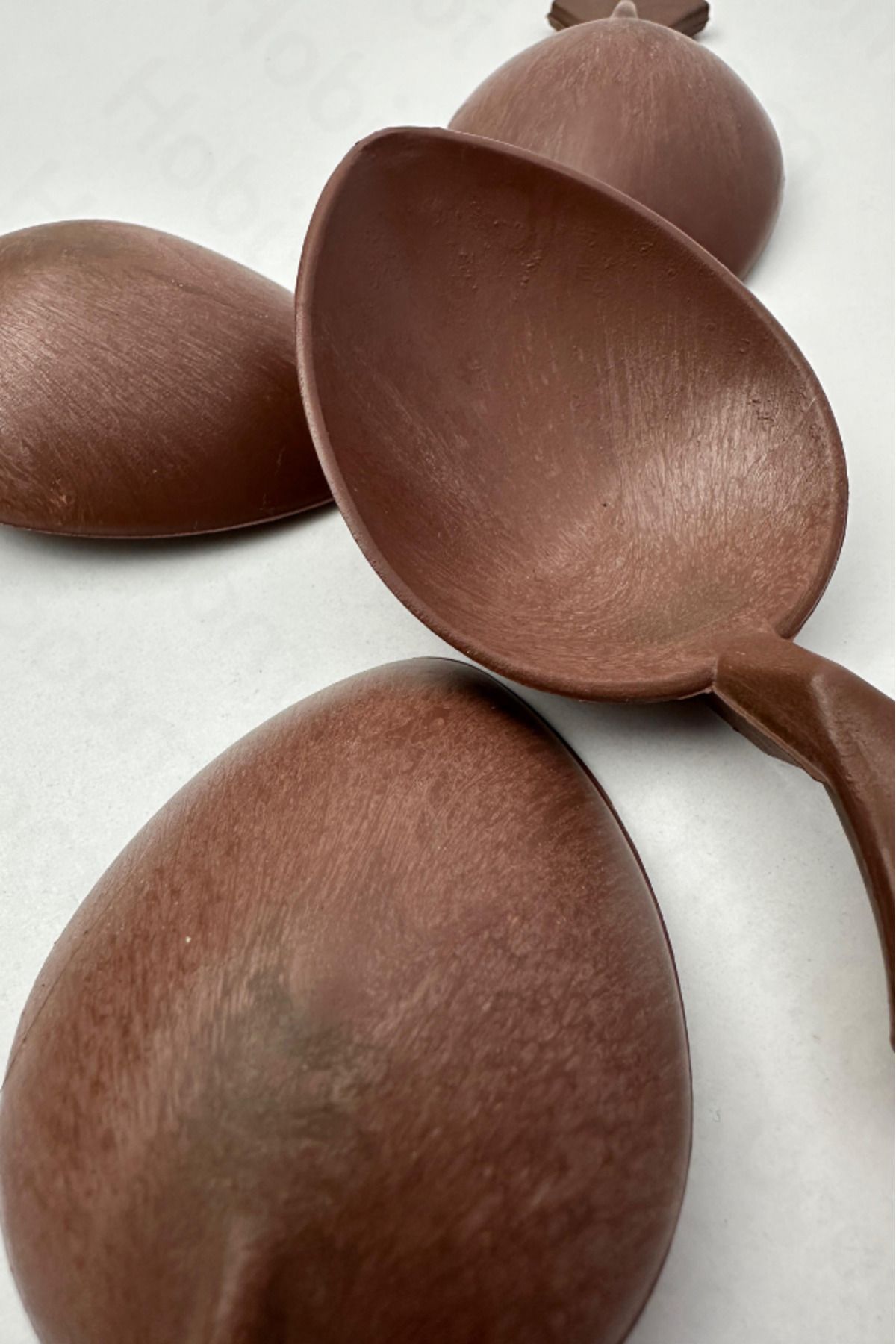 Hobi Goom Kısa Saplı Oyun Kaşığı - 4 adet | Gösteri Düğün Kına İçin Plastik Ahşap Görünümlü Kaşık