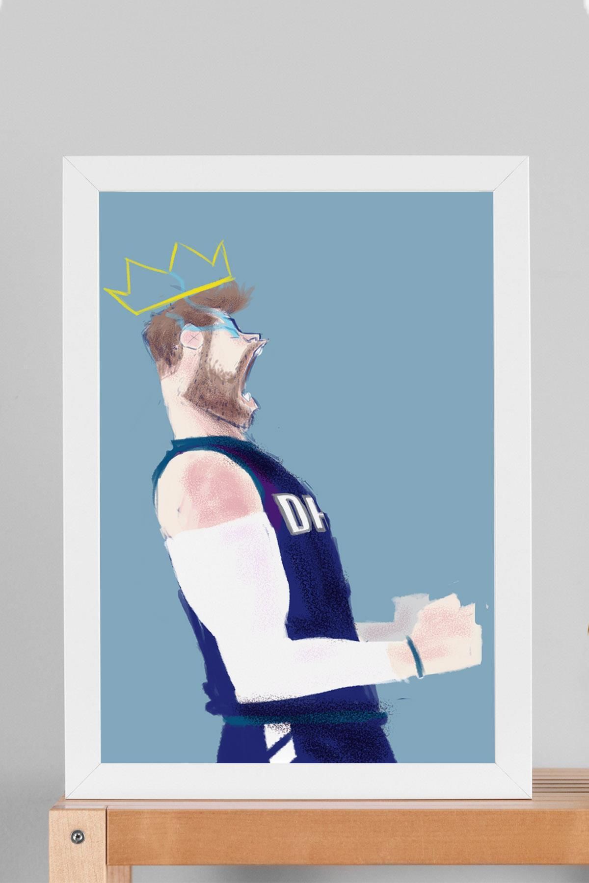 Saturn Luka Doncic Çerçeveli Tablo - Basketbol NBA Posteri Tablo