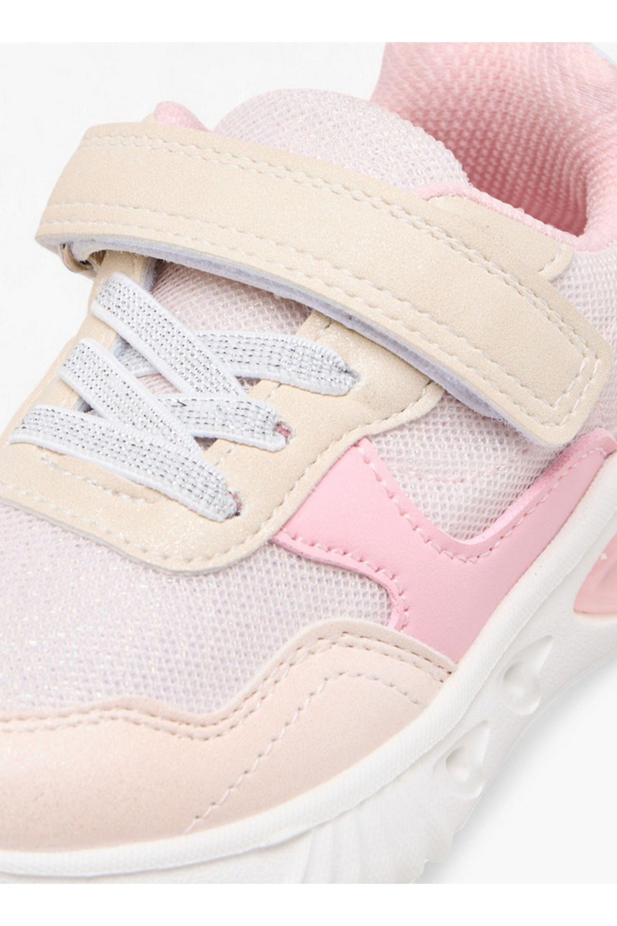 Flora Bella by Shoexpress-Girls Colourblock Light-Up Sneakers with Hook and Loop Closure 5