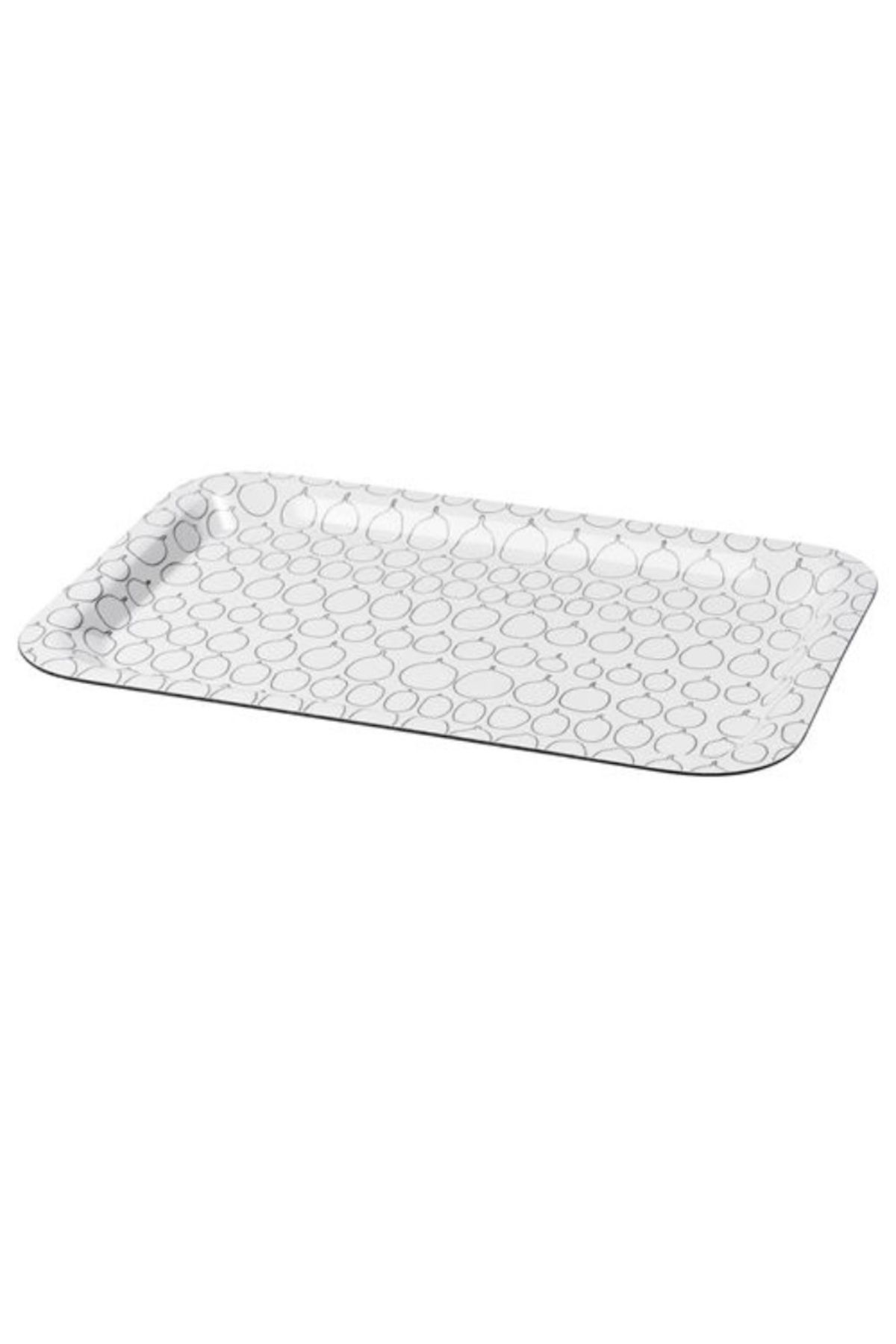 IKEA Sammanhang tepsi beyaz desenli 20x28 cm