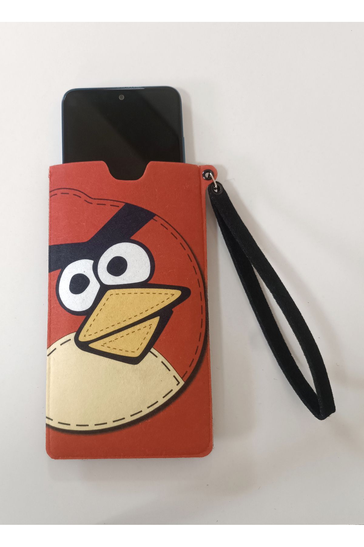 mevaks Telefon Kılıfı Angry Bird Universal Boy Bileklik İpli Cüzdanlı