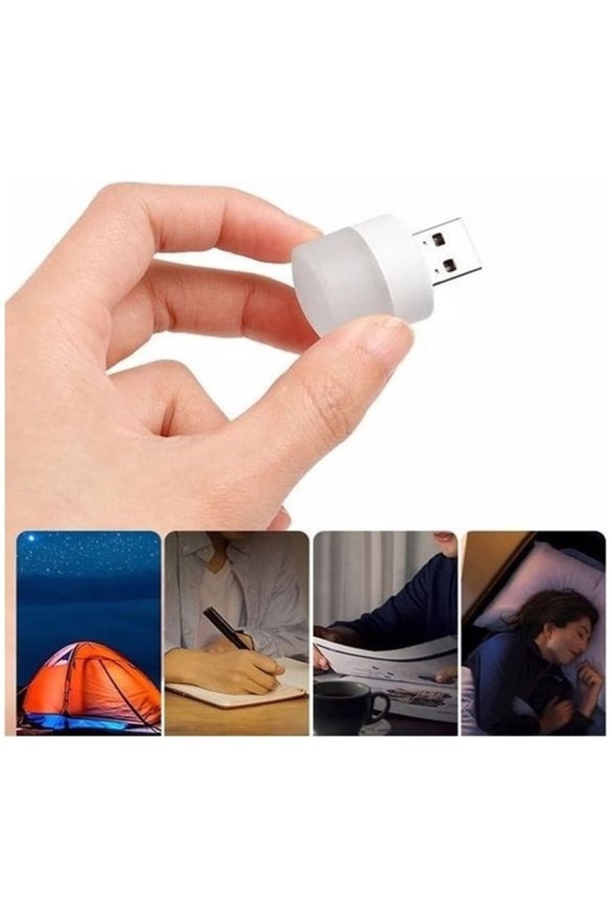 gaman Mini USB Led Işık, 1W Enerji Tasarruflu Kitap Okuma Lambası Işığı, Gece Lambası