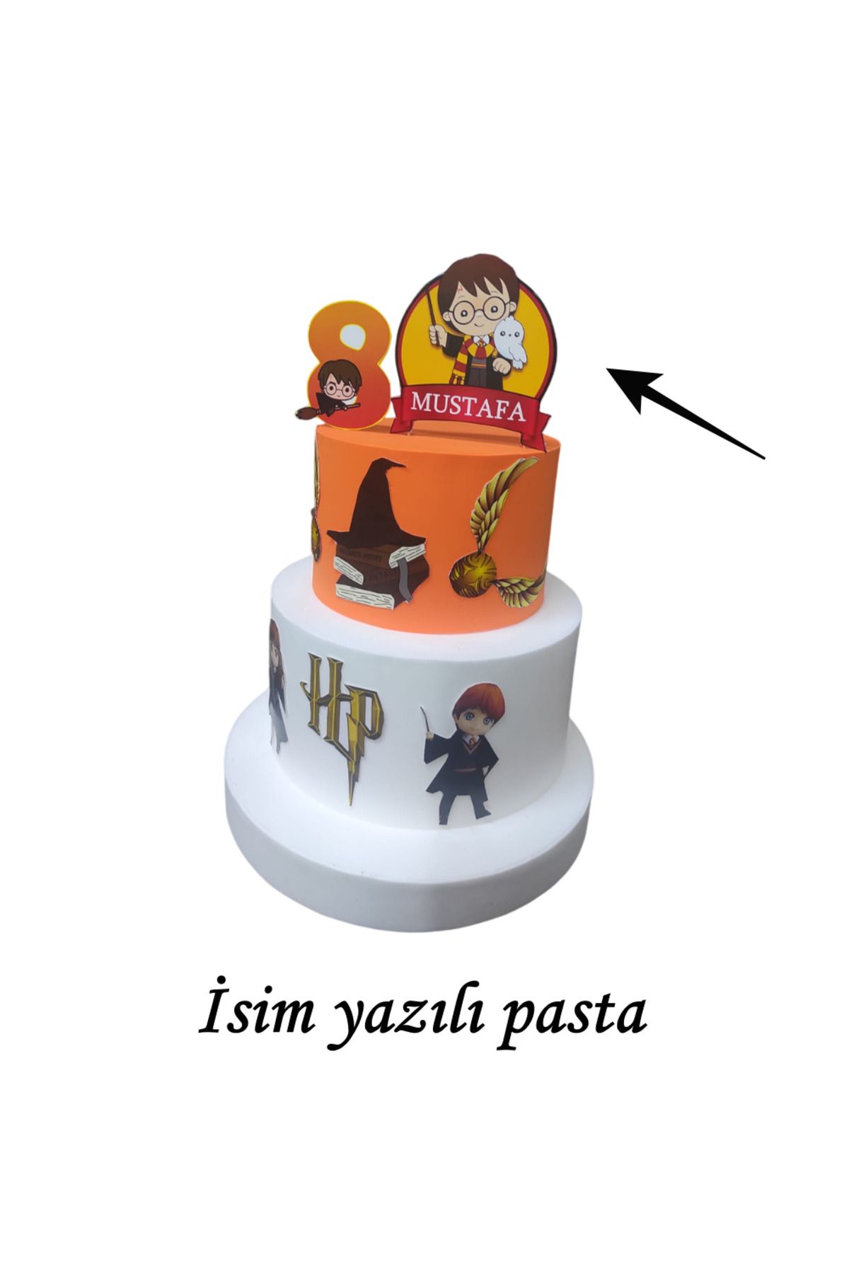 Bp Bizden Pastacılık HARY POTTER MAKET PASTA (İSİM YAZILI )